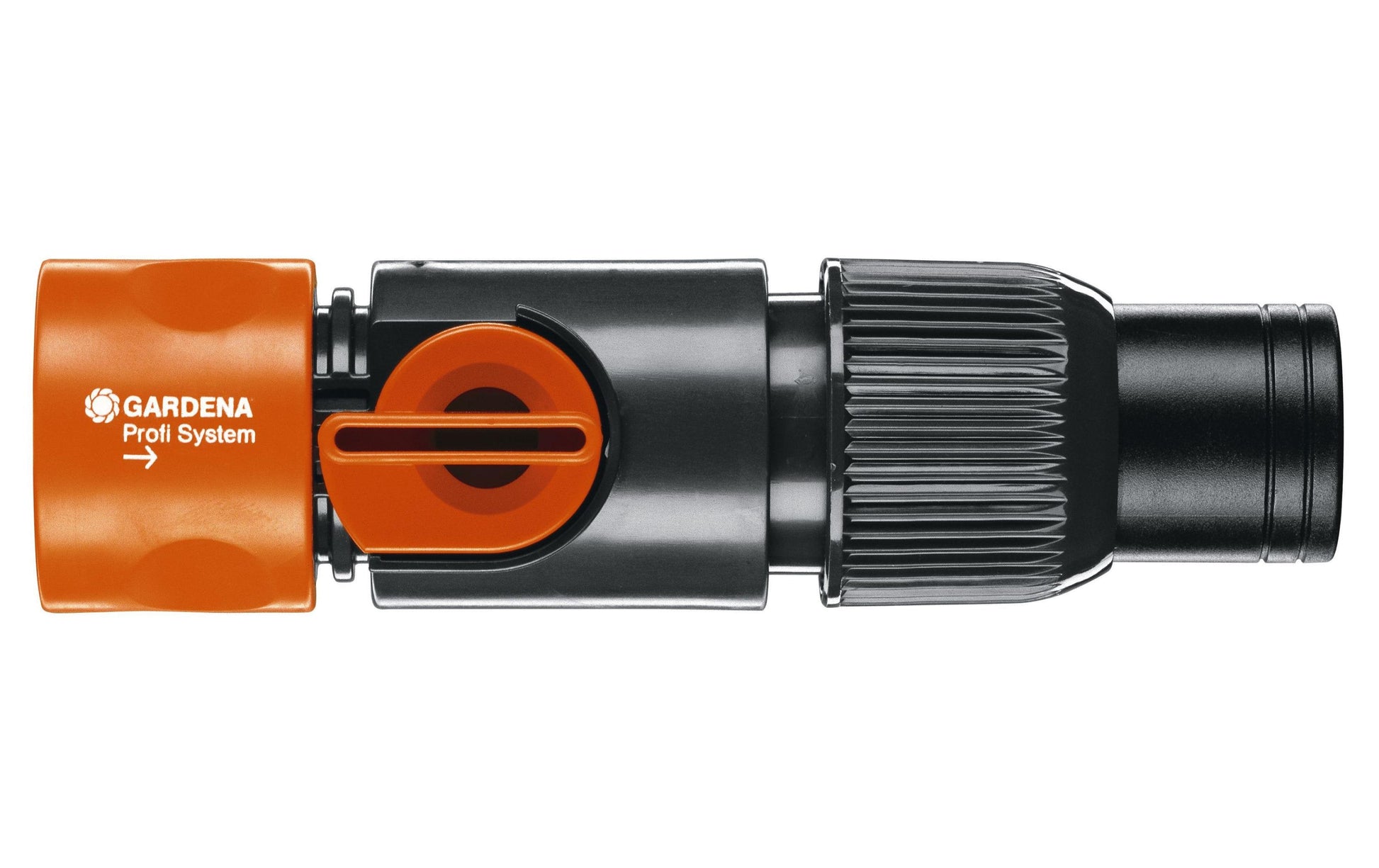 Gardena Regulierstop SB-Profi-System – Ø 19 mm, für Wasserhahn 21 mm (1/2), Kunststoff, Schwarz/Orange