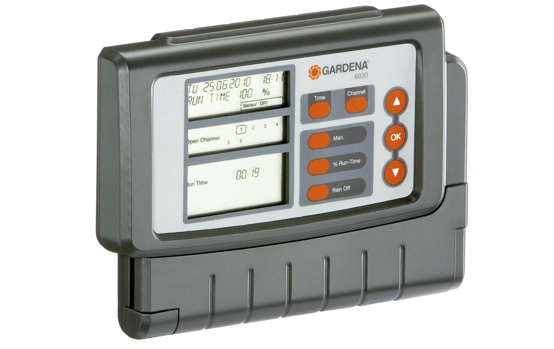 Gardena Controller Classic – 12 bar, 240 min Bewässerungsdauer – für Tropfbewässerungssystem – Grau – 6030