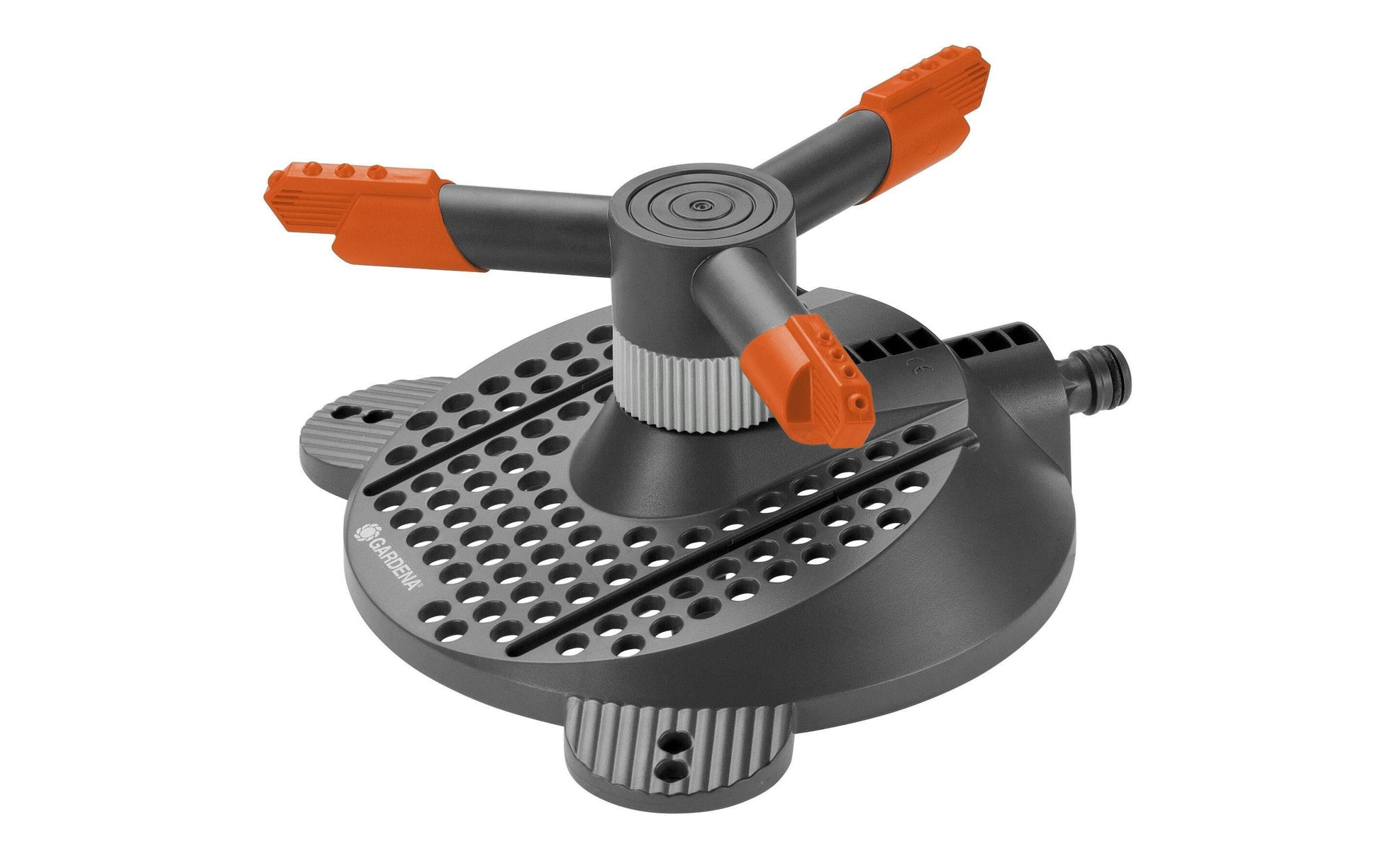 Gardena Kreisregner Samba (2060-20) – 3–18 m Reichweite, 250 m² Abdeckung, schwarz/orange