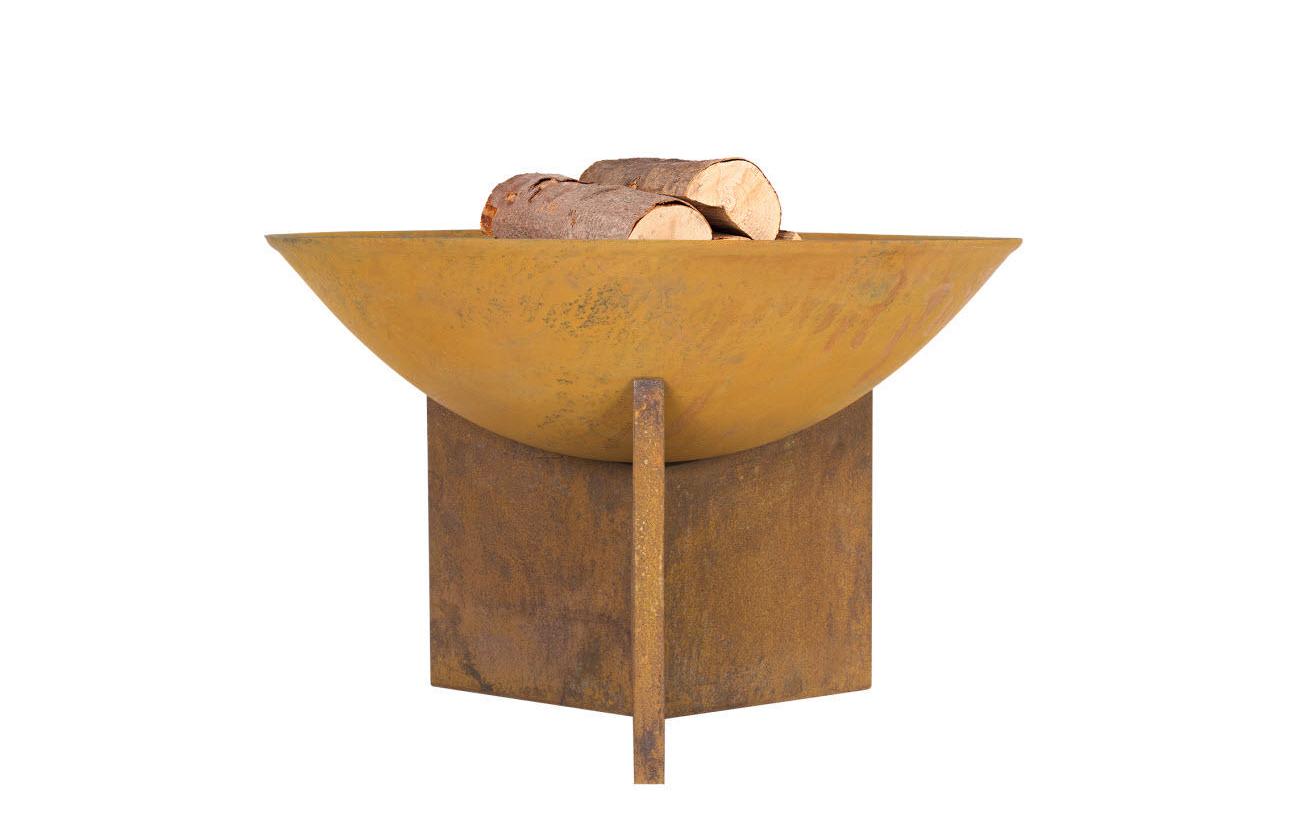 La Hacienda Feuerschale – Ø 56 × 38 cm – Eisenguss & Stahl, Naturrost