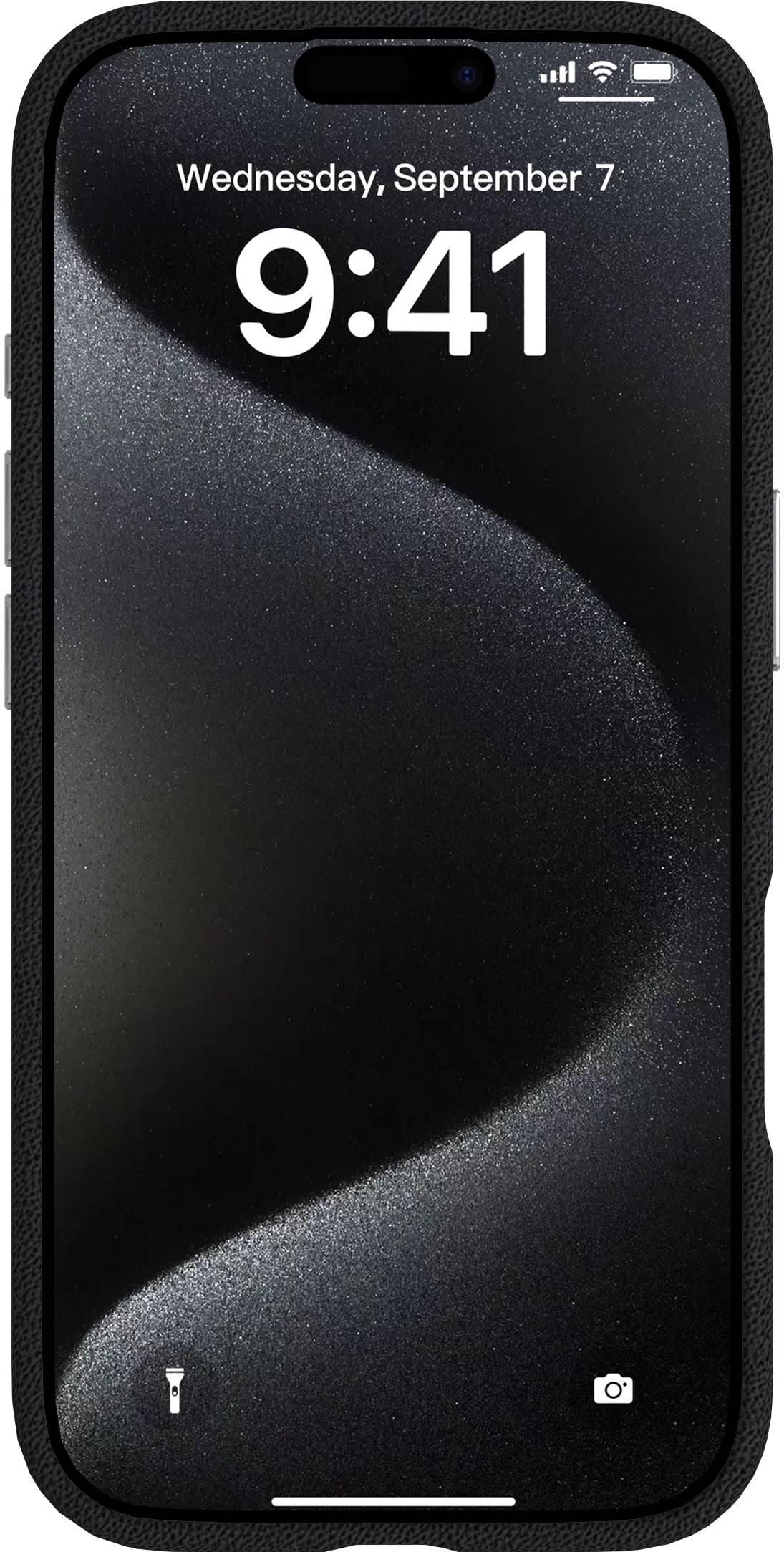 eSTUFF INFINITE VENICE Backcover – für Apple iPhone 17, MagSafe, PU+TPU, Schwarz, bis 1,2 m sturzsicher