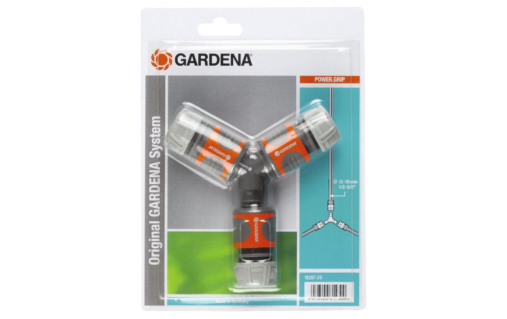 Gardena Abzweig-Satz – 13 mm (1/2"), Kunststoff, Grau, Orange