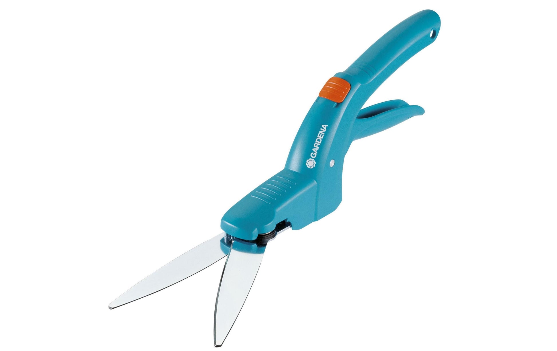 Gardena Classic – Grasschere, glanzverzinkte Messer, ergonomischer Kurzgriff, blau