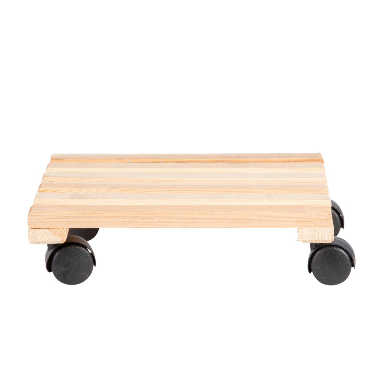 Esschert Design Pflanzenwagen – Holz/Polyamid/Polypropylen – Schwarz/Natur – 291 × 80 × 291 mm