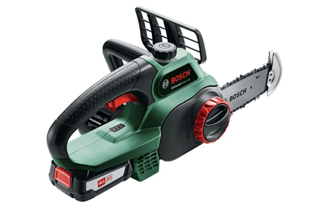 Bosch UniversalChain 18 Akku-Kettensäge – 18 V – Schwertlänge 200 mm – 2,5 Ah & Ladegerät – POWER FOR ALL