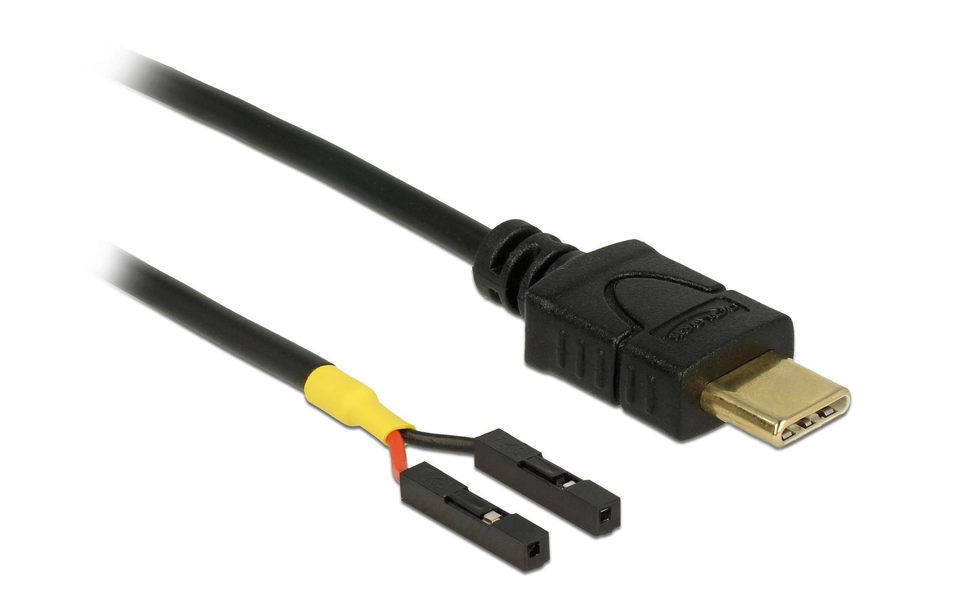DeLOCK USB-C-Pinheader-Stromkabel – 0,1 m, Schwarz