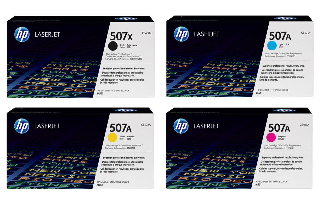HP CE400X-CE403A CMYK Toner 6 Original 4er-Pack je 6'000 Seiten für HP