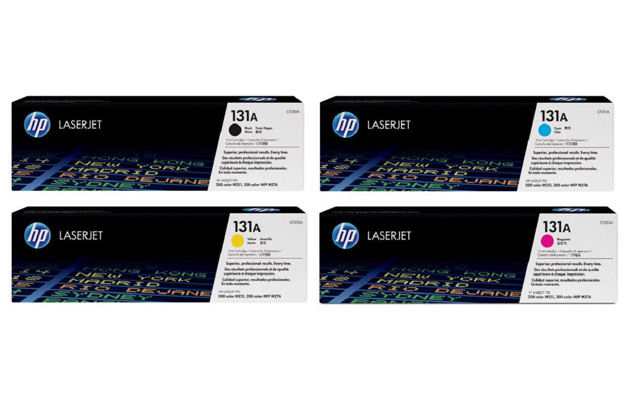 HP Toner-Multipack CF210A-CF213A – BK/C/M/Y, 1800 Seiten – für HP Color LaserJet M251/M276