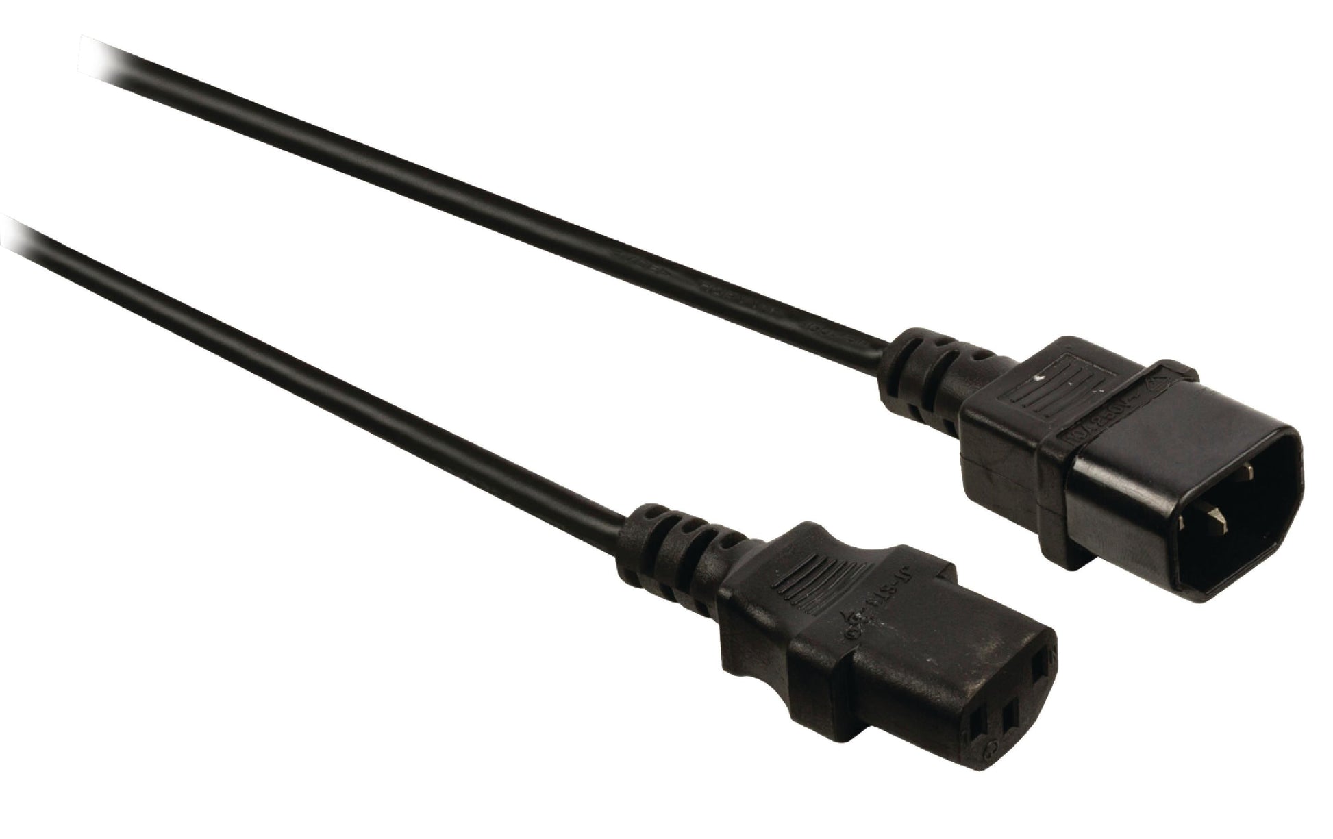 Diggelmann Gerätekabel C13-C14 – SPVB-075, 0,75 m, H05VV-F 3G 0,75 mm²