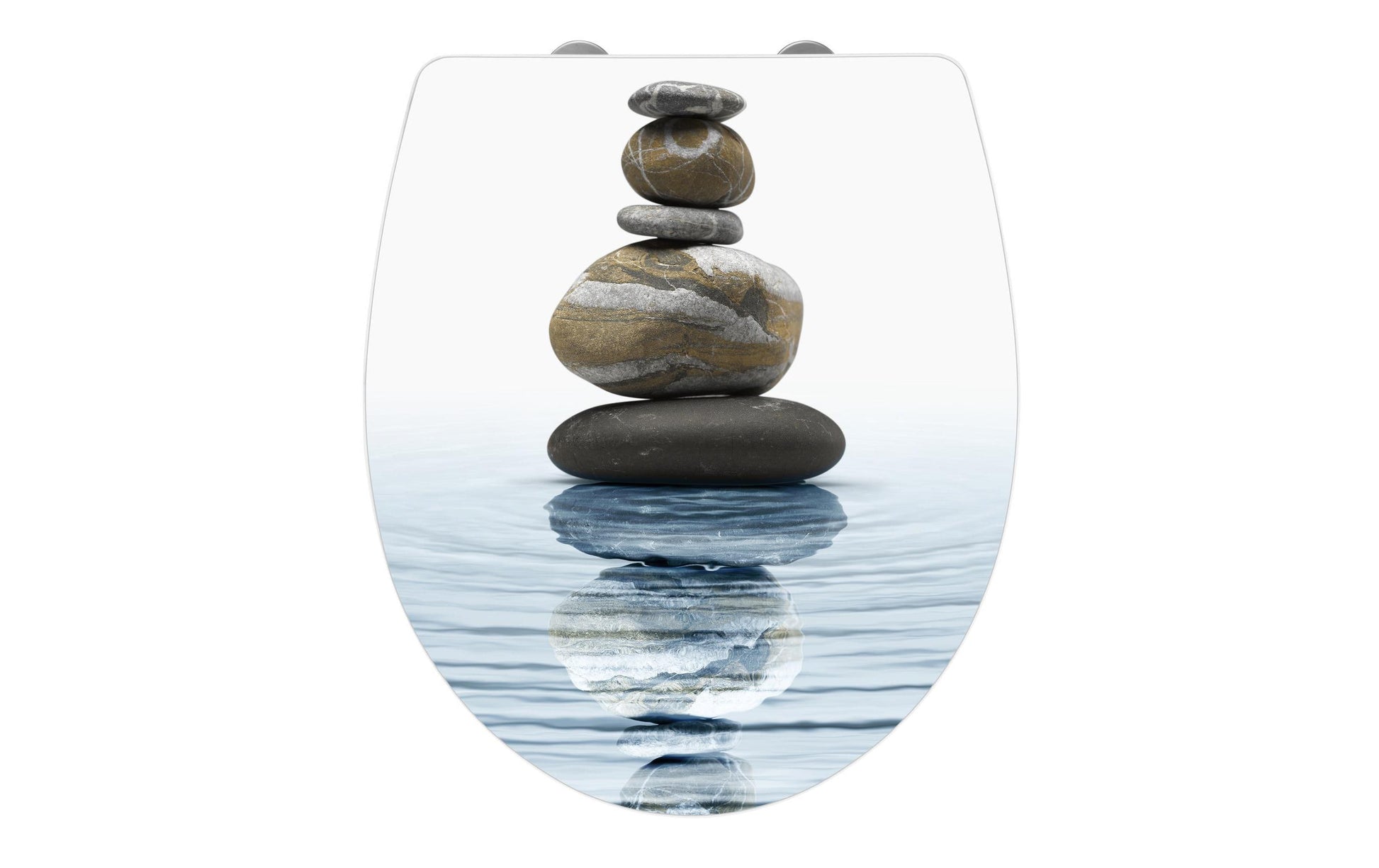 Wenko Meditation – Toilettensitz – Duroplast, Acryl, Mehrfarbig, Verlängert, Hart, 38 × 45 cm