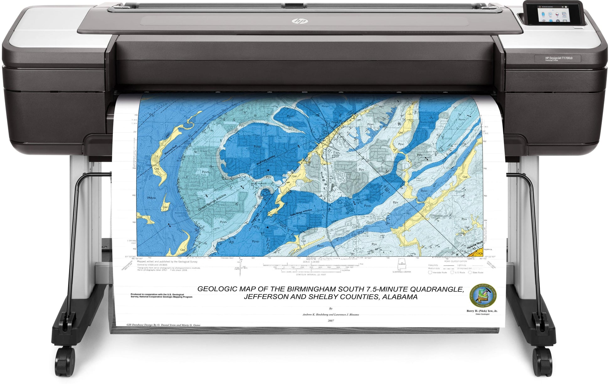 HP DesignJet T1700 dr – Grossformat-Plotter, 44" (1'118 mm), A0, LAN, Wi‑Fi Direct