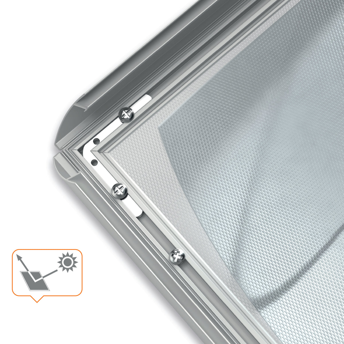 Nobo Plakatrahmen Impression Pro – für A4 – Silber – Aluminium – Randbreite 25 mm