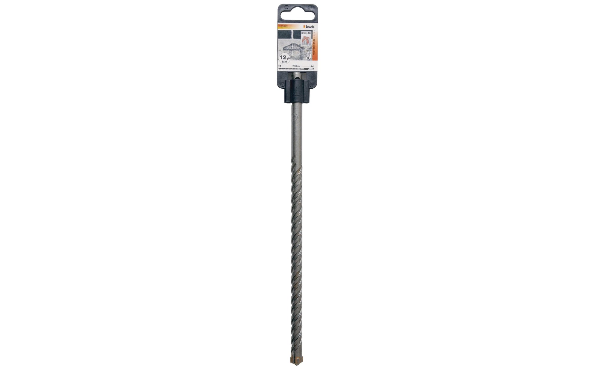 kwb Hammerbohrer 12 × 260 mm – Rotationshammer, armierten Beton