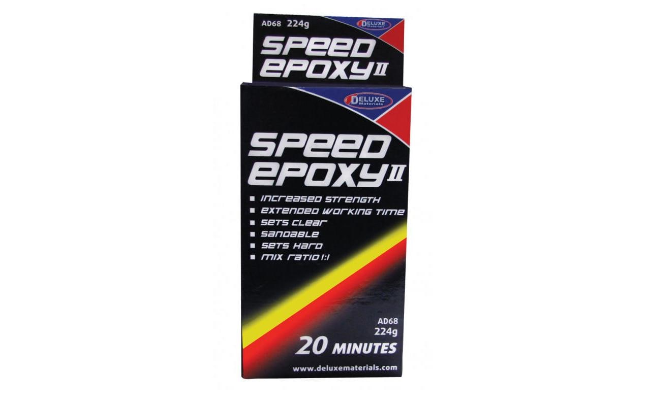 Deluxe Materials Spezialkleber Speed Epoxy II 20 min – für Kunststoff, 224 g