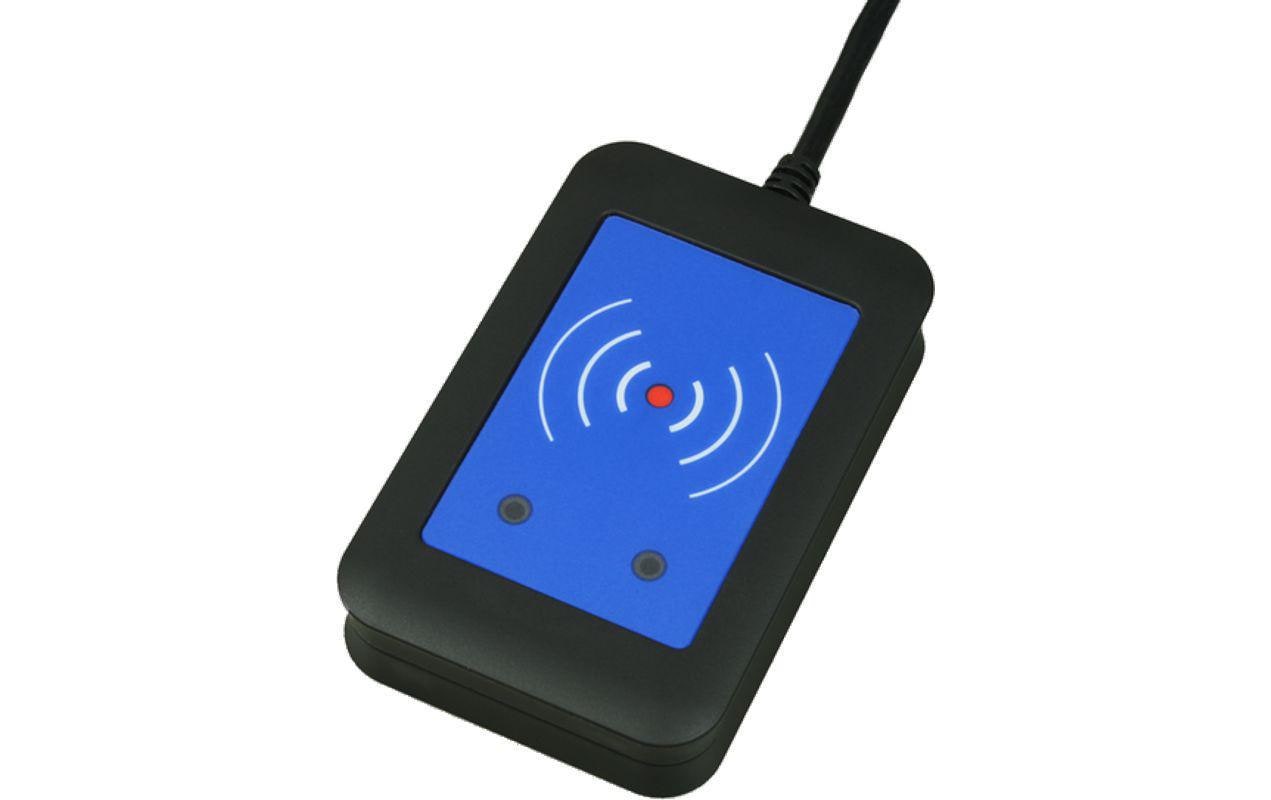 2N Externer USB-RFID-Leser – 56 × 88 × 18 mm, schwarz