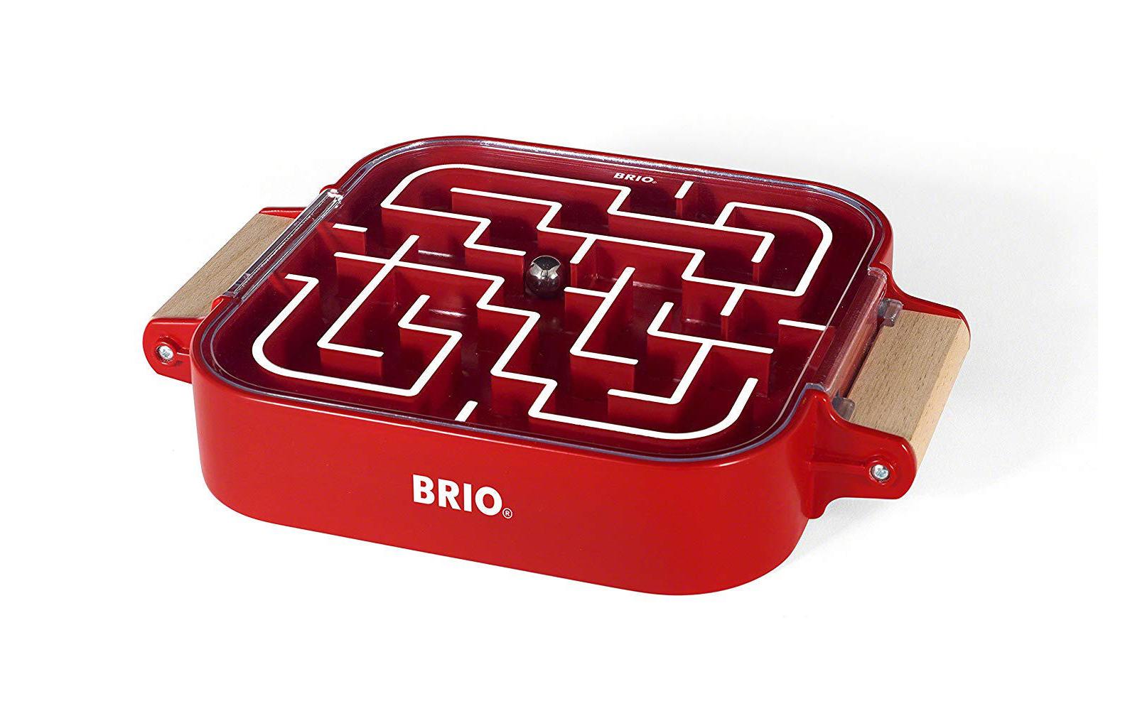 BRIO Mitnehm-Labyrinth Puzzle – 17,5 × 4 × 23 cm – ab 3 Jahren – rot