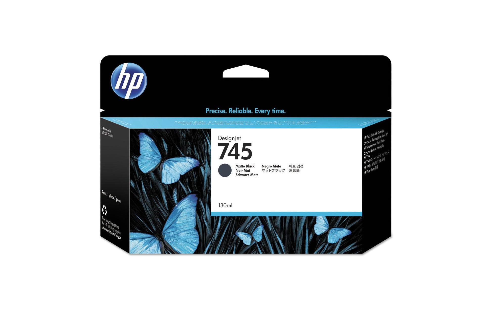 HP Tintenpatrone 745, Schwarz, ca. 130 ml