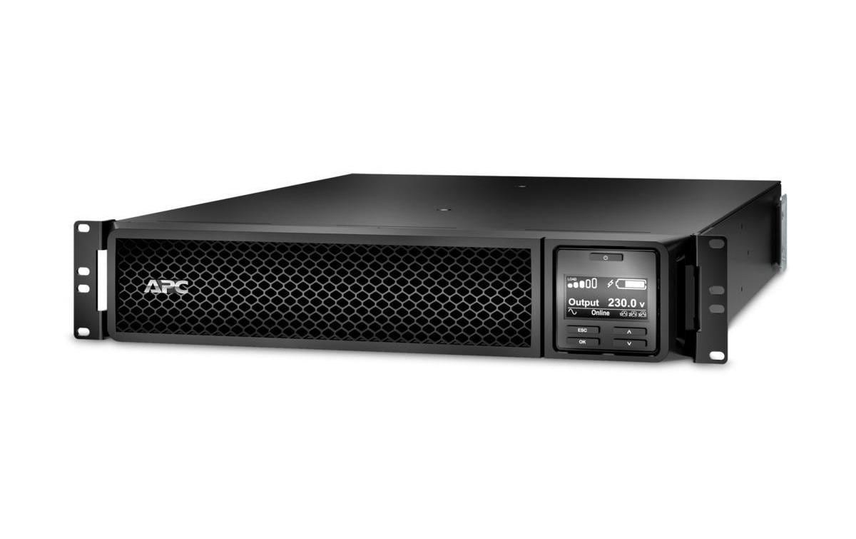 APC Smart-UPS SRT2200RMXLI-NC – USV Online (Doppelwandler), 2,2 kVA/1980 W, Rack 2U, VRLA, SmartSlot, LCD