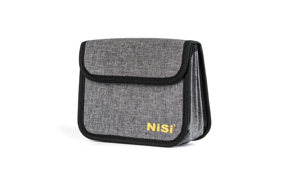 NiSi 35.5015 Filtertasche – für 4 × 100 × 100 mm / 100 × 150 mm – 190 × 145 × 50 mm – Grau