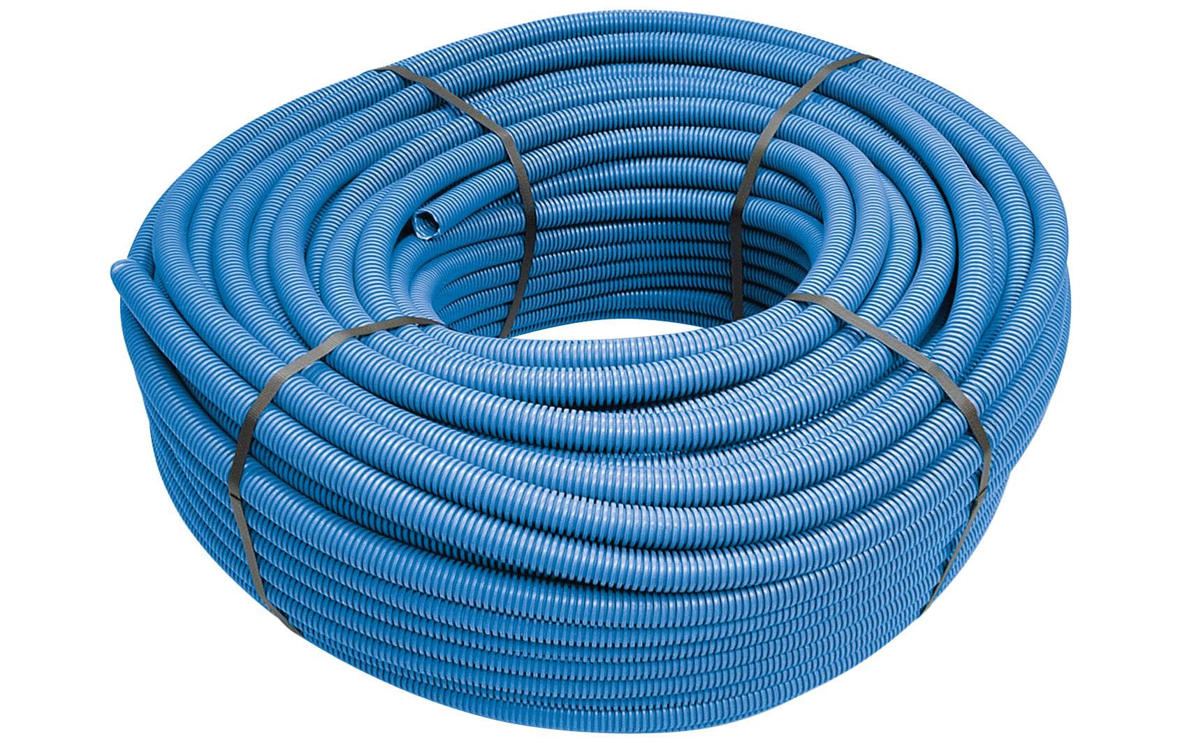 Steffen Installationsrohr – Ø 20 mm – 50 m – Polypropylen (PP), mit Einzugsdraht – Blau