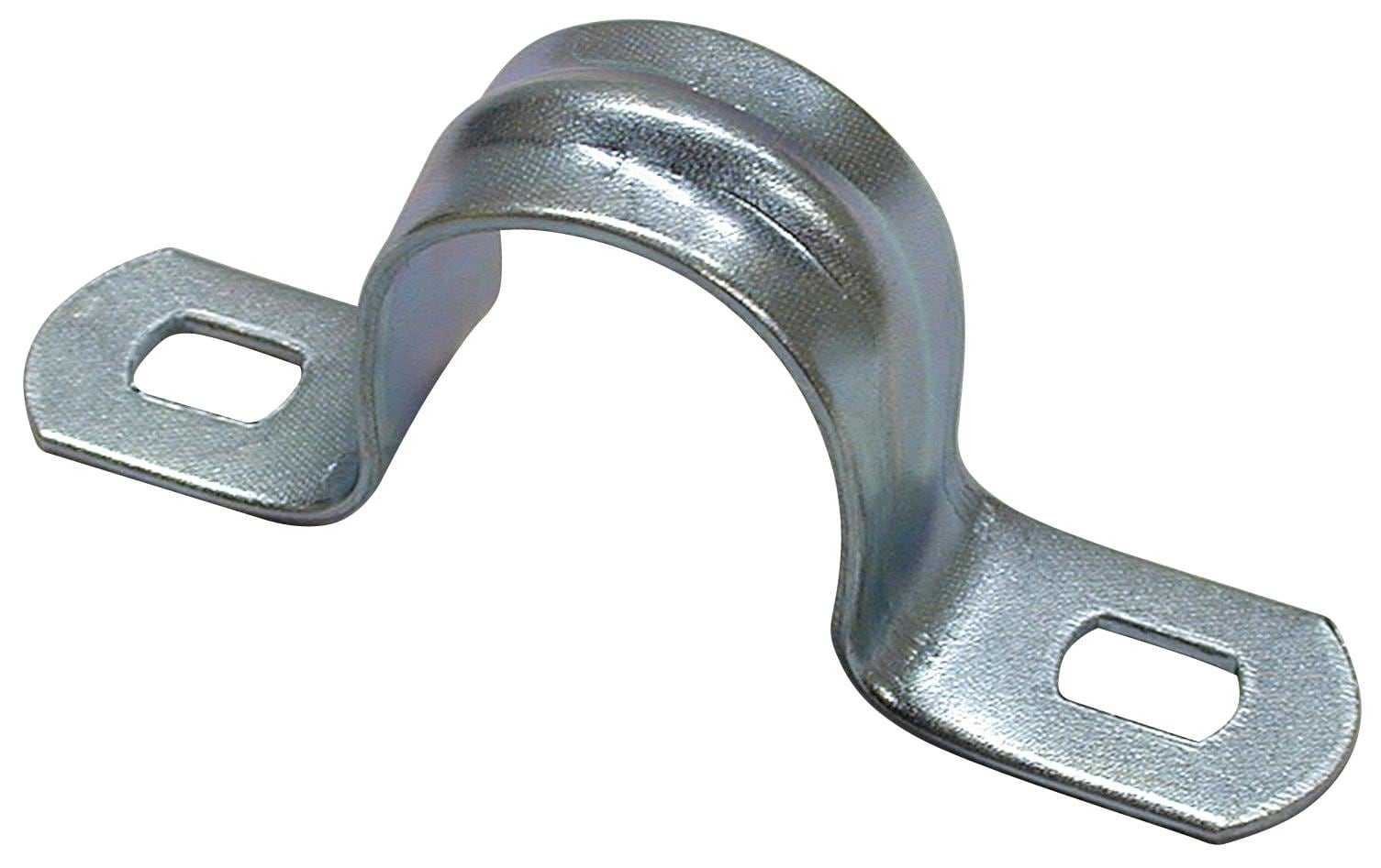 Steffen Kabelhalter, Metall, 2-lappig, Ø 20 mm, 10er-Pack – silber