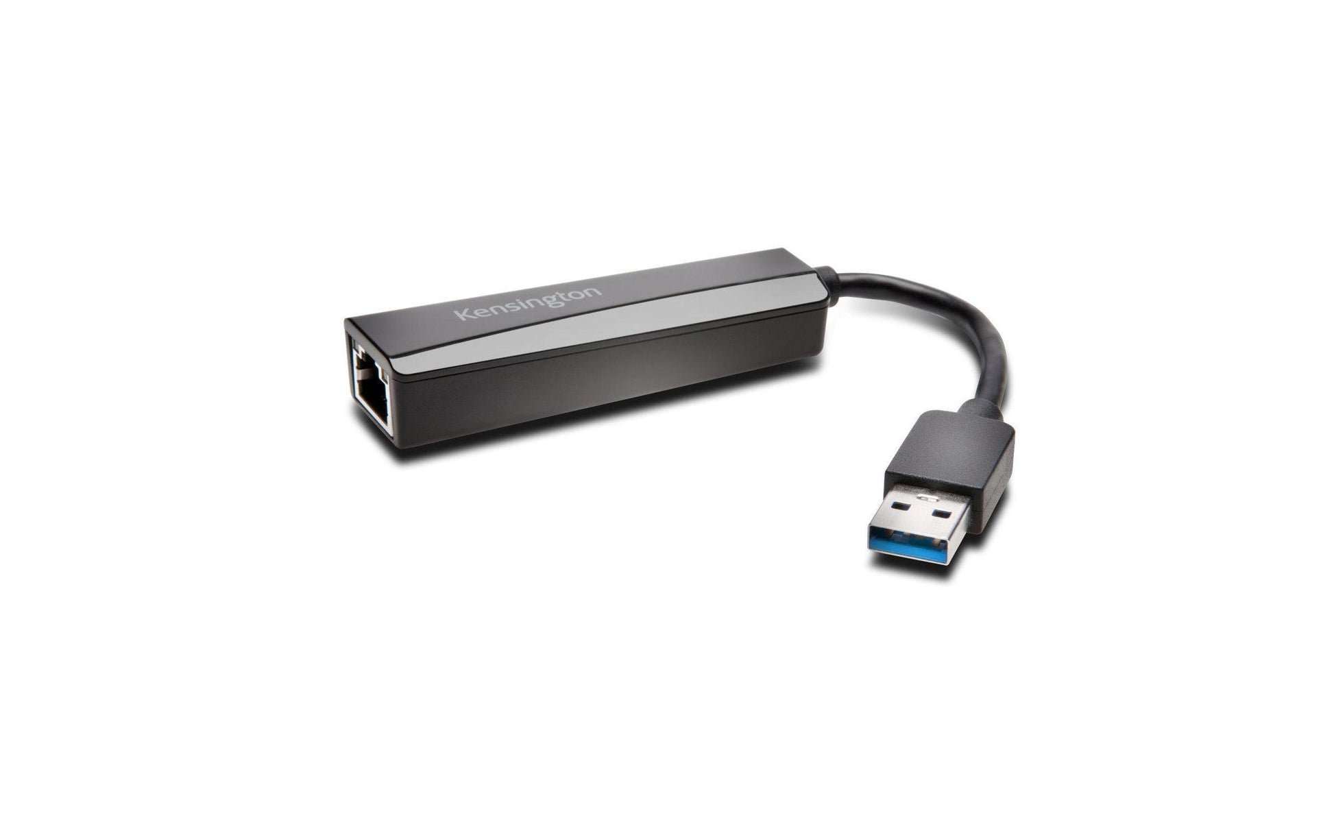 Kensington UA0000E Netzwerkadapter USB-A zu RJ-45 – 1 Gbit/s, USB 3.2 Gen 1 (5 Gbit/s), Schwarz