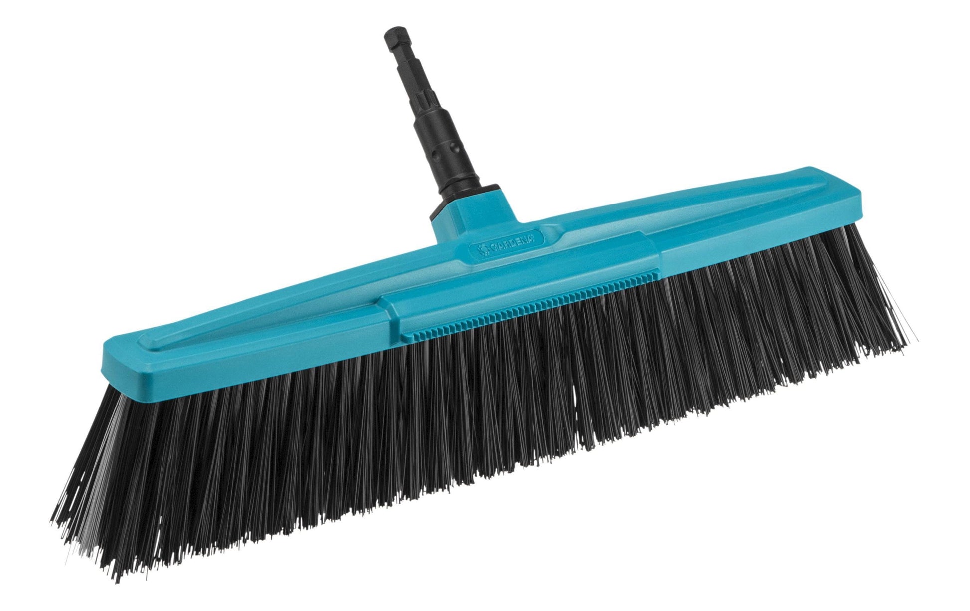 Gardena Strassenbesen – 45 cm, hart, Polypropylen (PP), schwarz/cyan, ohne Stiel, für combisystem