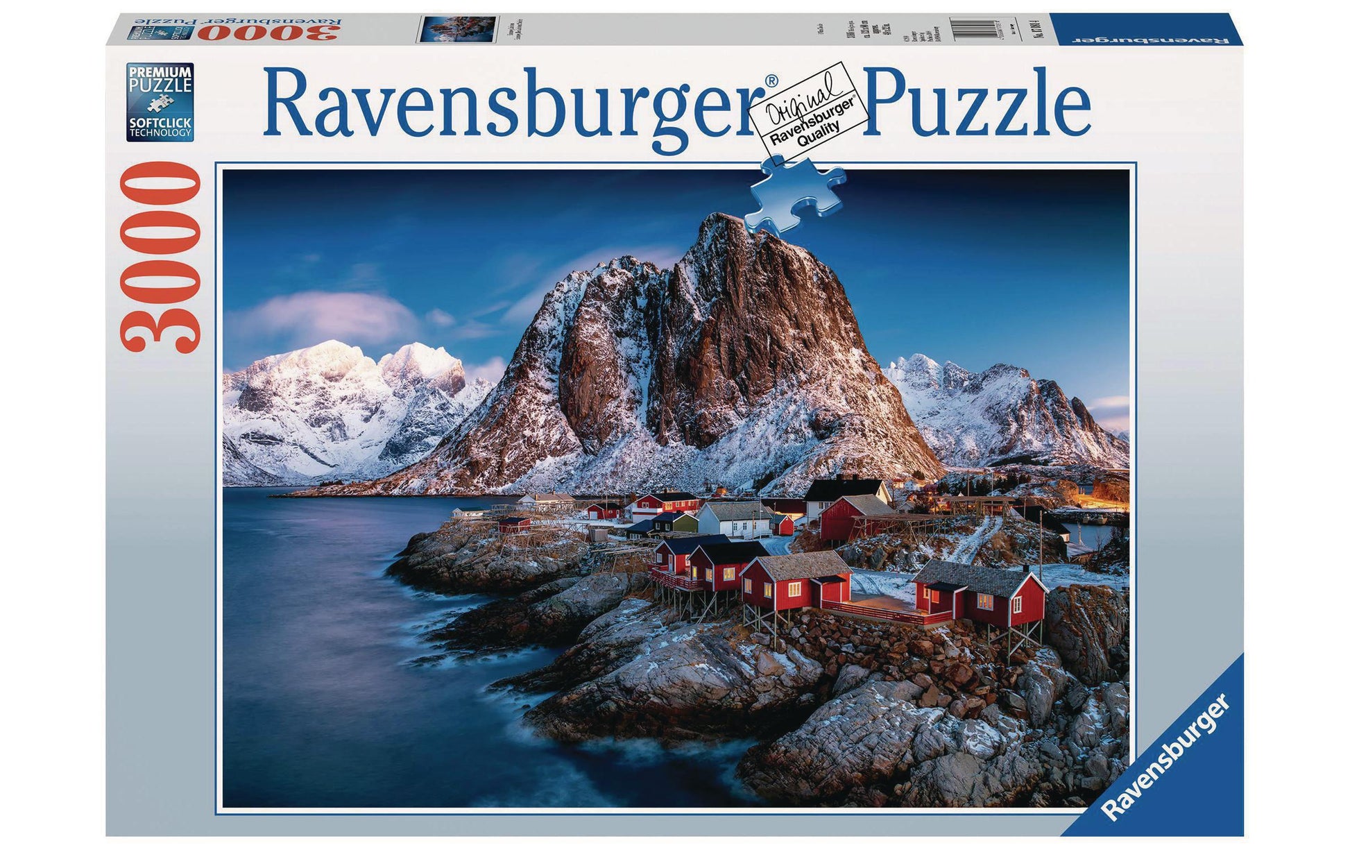 Ravensburger Puzzle Hamnoy, Lofoten – 3000 Teile – 30,1 × 43,3 cm – ab 14 Jahren – mehrfarbig