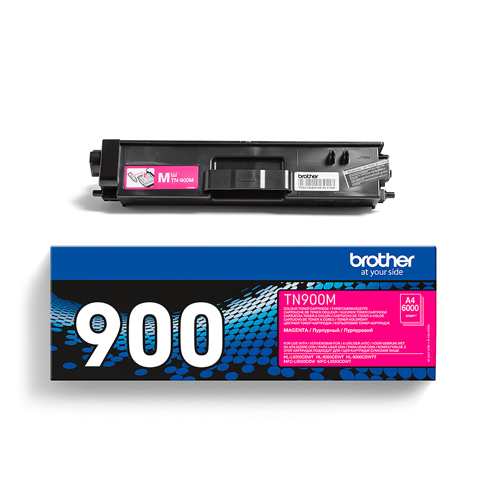 Brother Toner TN-900M – Magenta, 6000 Seiten – für Brother HL-L9200CDWT/MFC-L9550CDW