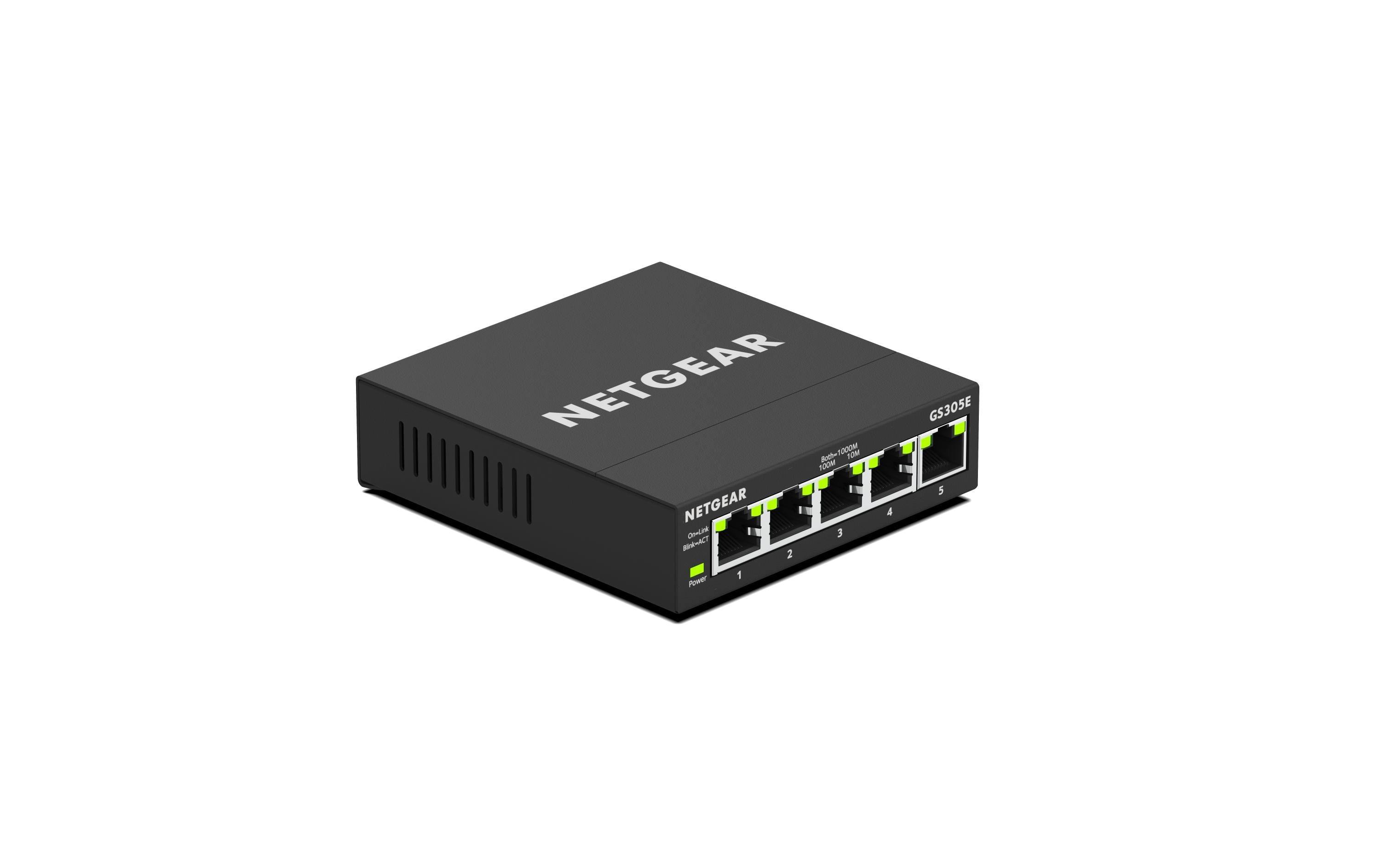 NETGEAR GS305E – Managed L2 Switch – 5× 1G, Desktop