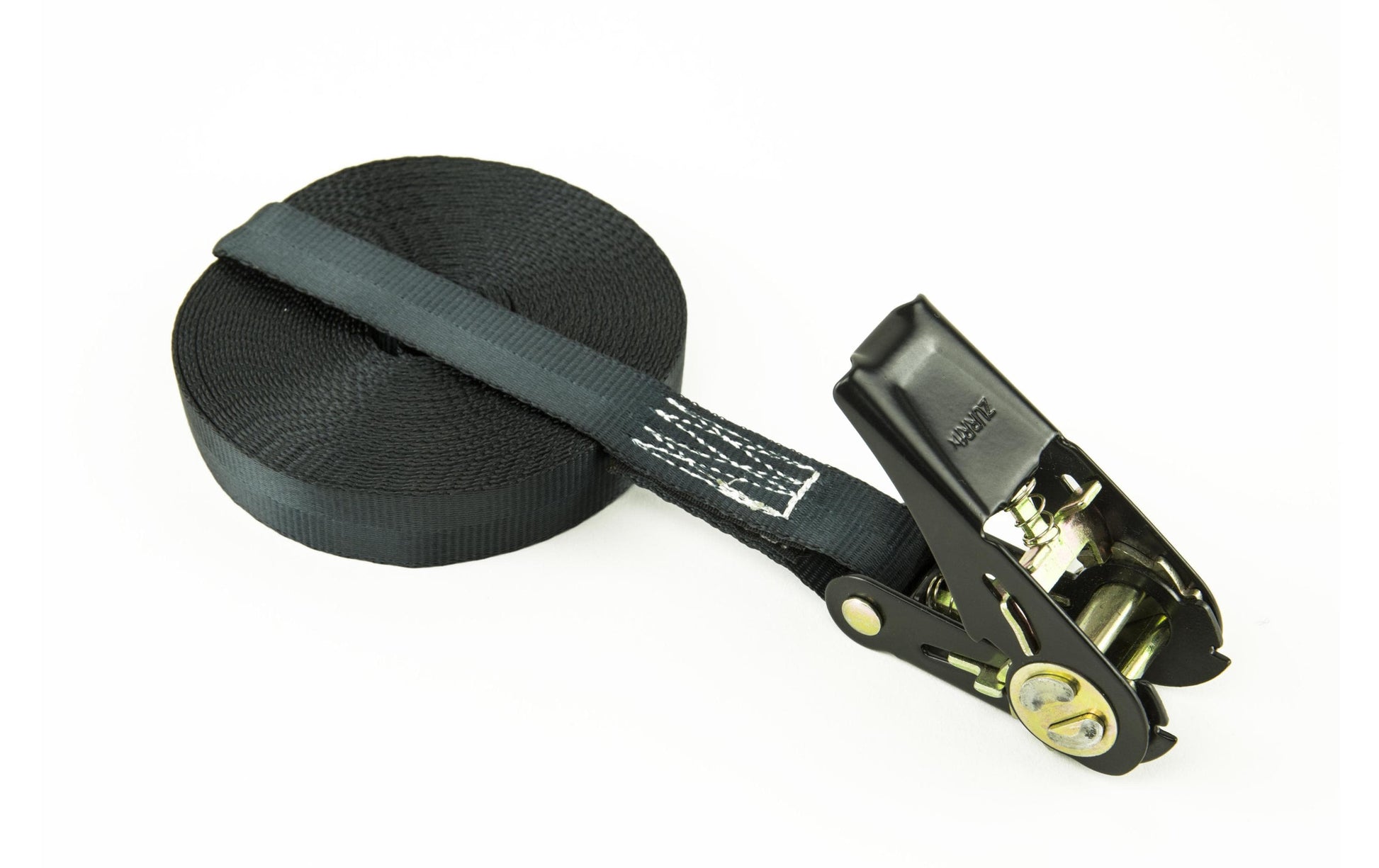 Zurrfix Umreifungsband 20 mm × 10 m, Schwarz, mit Ratsche, Zugkraft 600 N, für PKW
