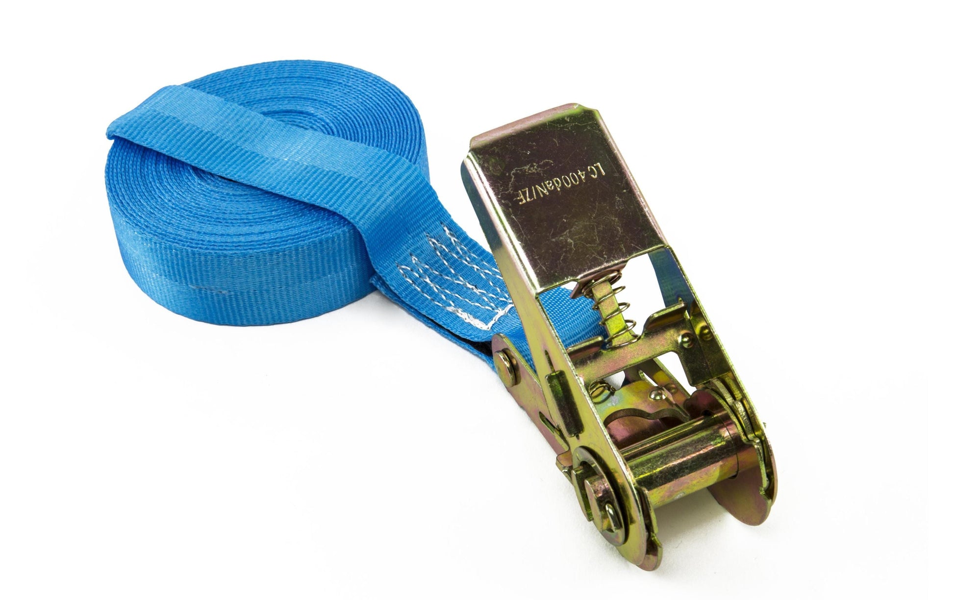 Zurrfix Umreifungsgurt 25 mm × 8 m, blau, mit Ratsche, Tragkraft 81,6 kg