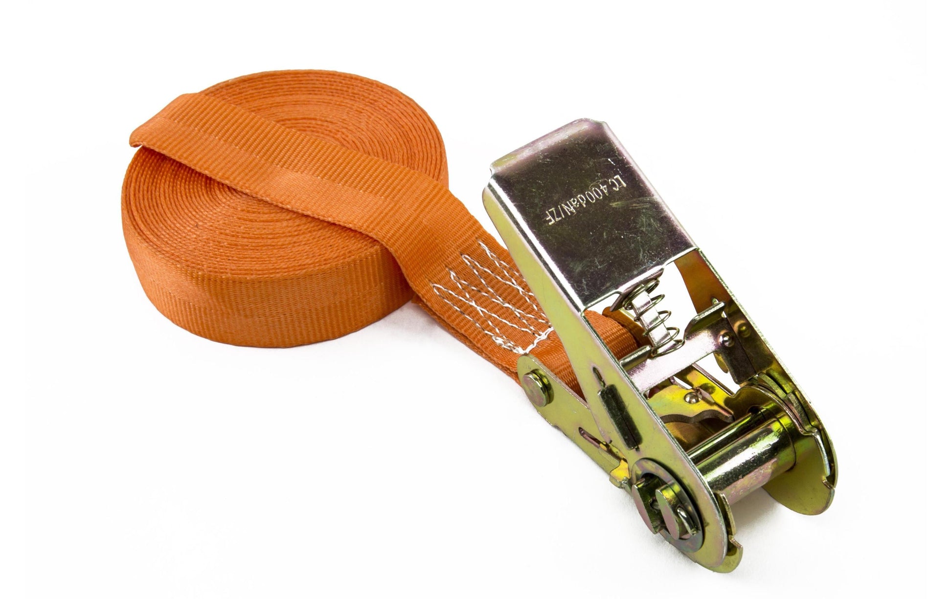 Zurrfix Umreifungsband 25 mm × 4 m, orange, mit Ratsche, Zugkraft 800 N