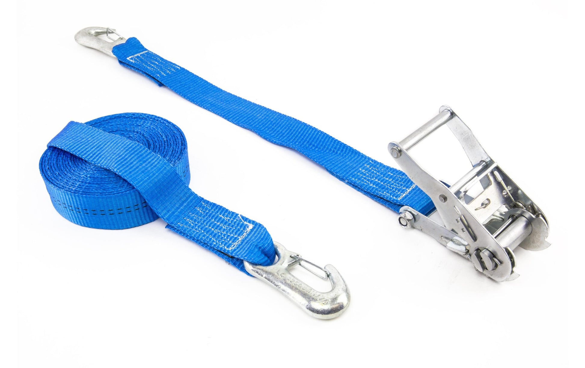 Zurrfix Zurrgurt 35 mm × 5 m, Blau, mit Ratsche und Karabiner, Zugkraft 2000 N