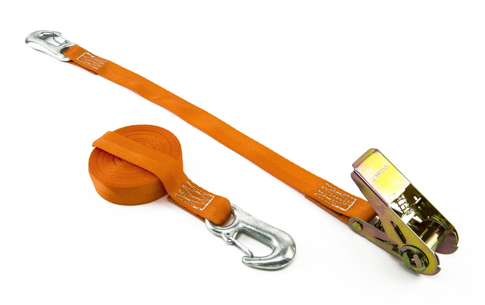 Zurrfix Schlaufenband 6'000 × 25 mm, mit Schnalle, Orange