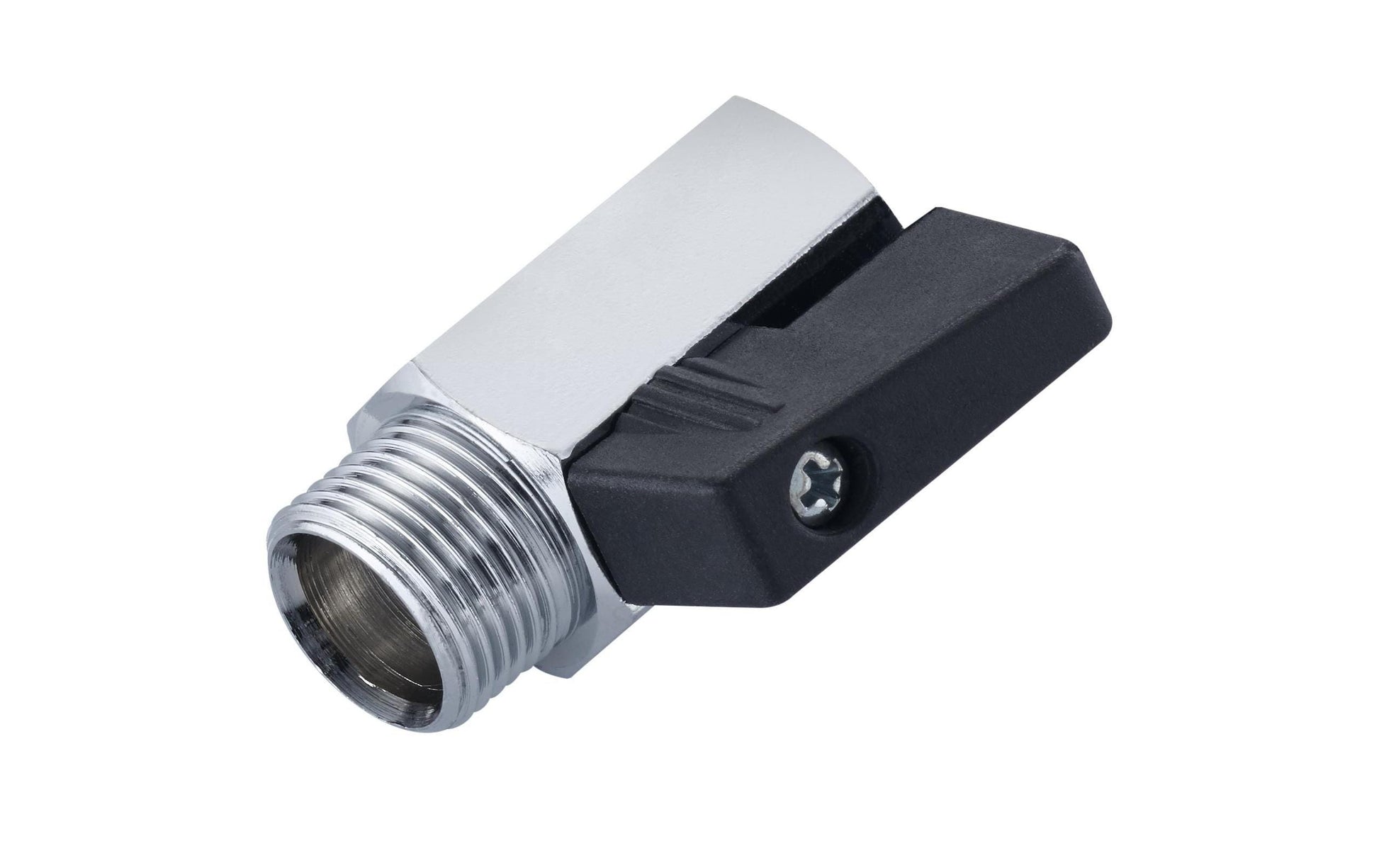 Mateu Mini-Kugelhahn – Anschluss 3/8, Messing, verchromt, für Armatur
