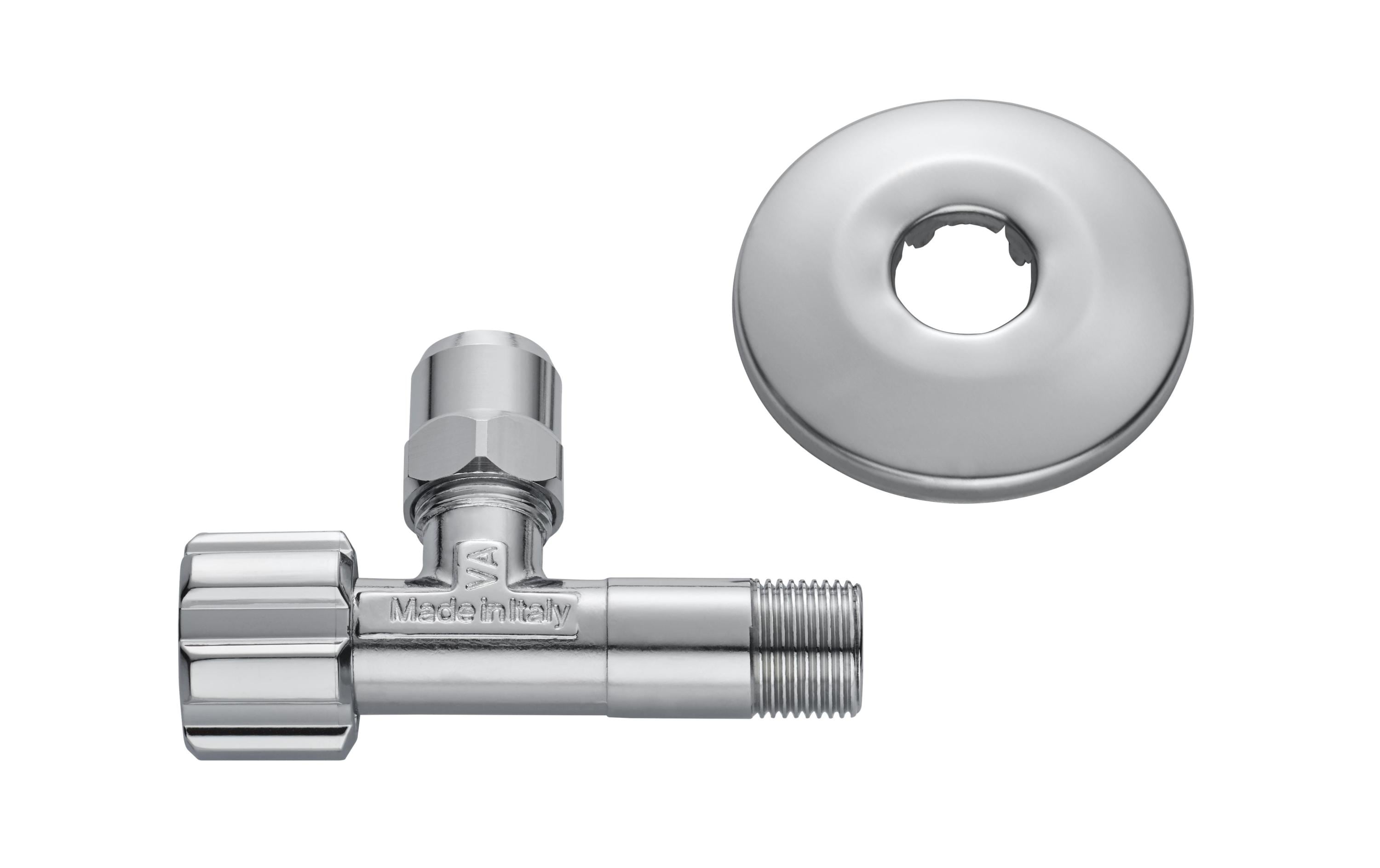 Mateu Eck-Regulierventil – Anschluss 3/8", verchromt, Messing, für Armatur