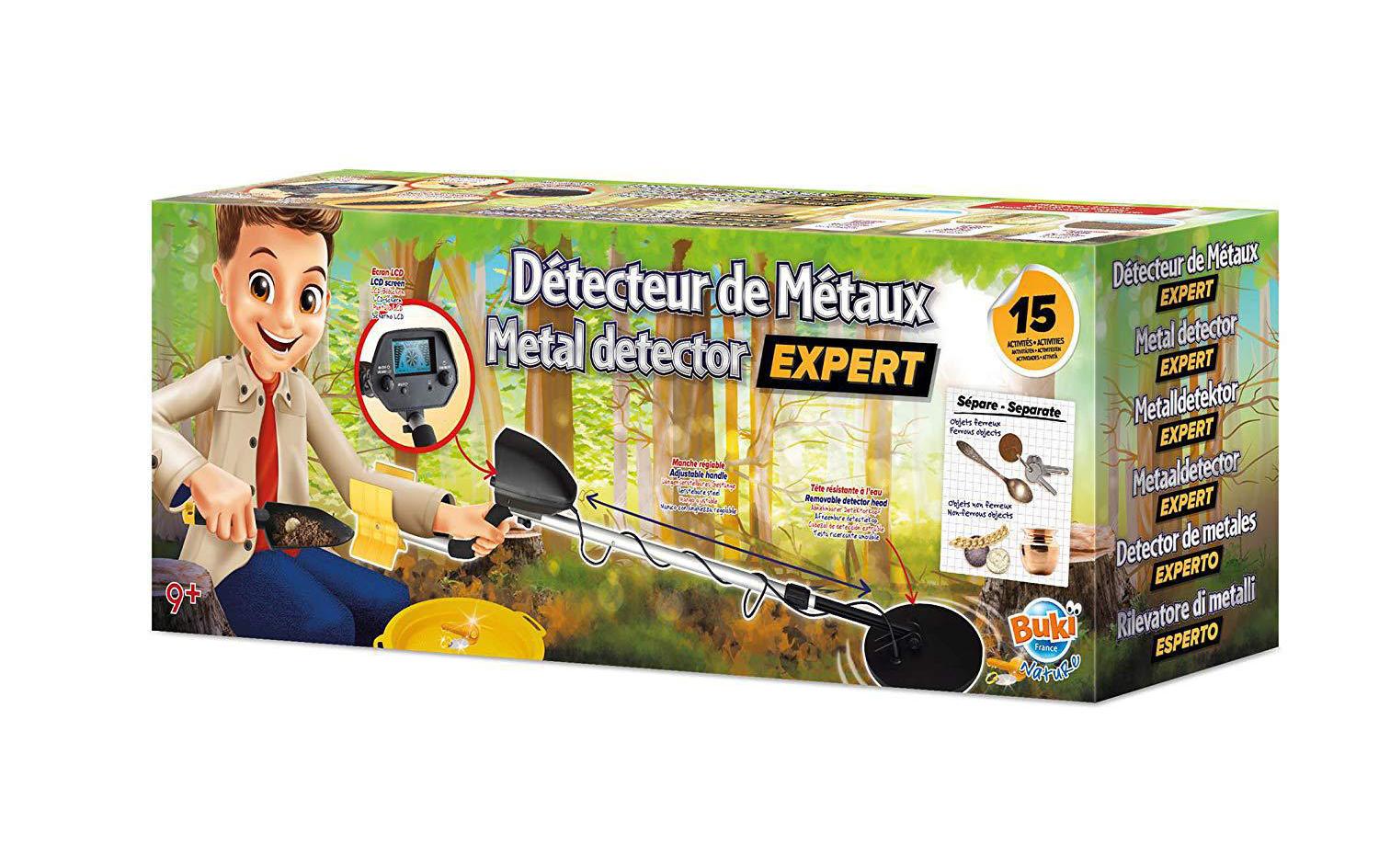 Buki Metalldetektor Expert – mit Display, LR61 – ab 9 Jahren – mehrfarbig