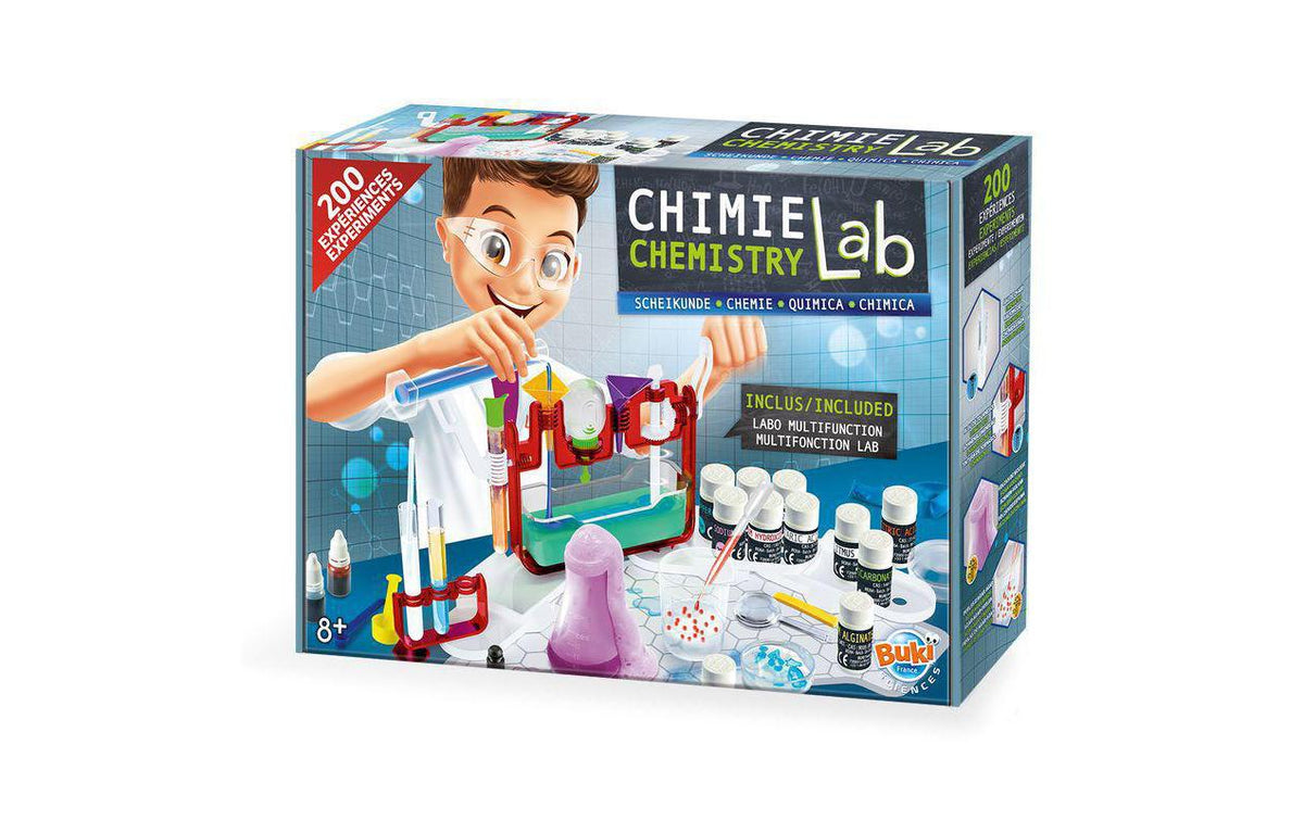 Buki Experimentier-Bausatz – Chemie Lab, ab 8 Jahren, Mehrsprachig