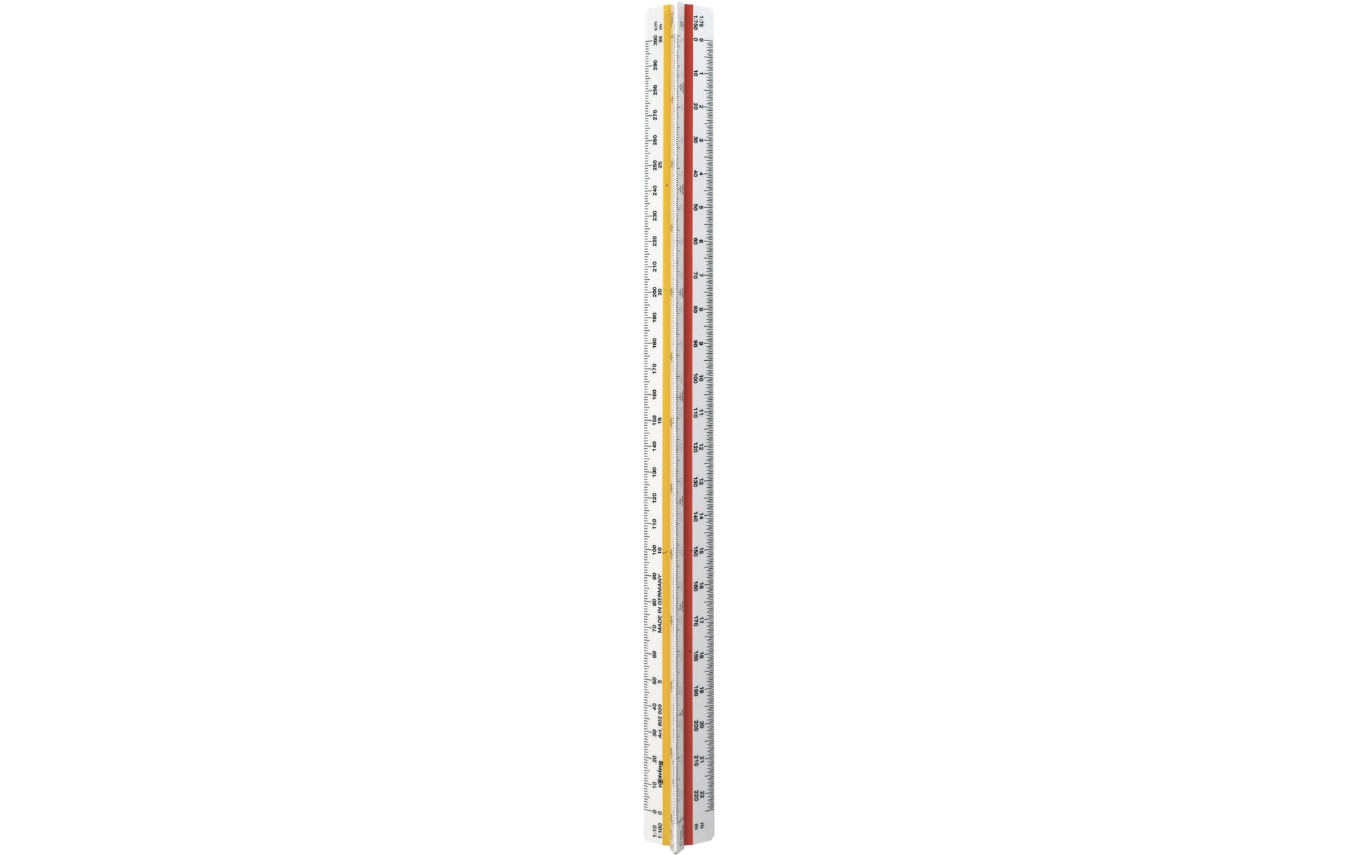 Rotring Wandtafel-Lineal 30 cm – Kunststoff, weiss