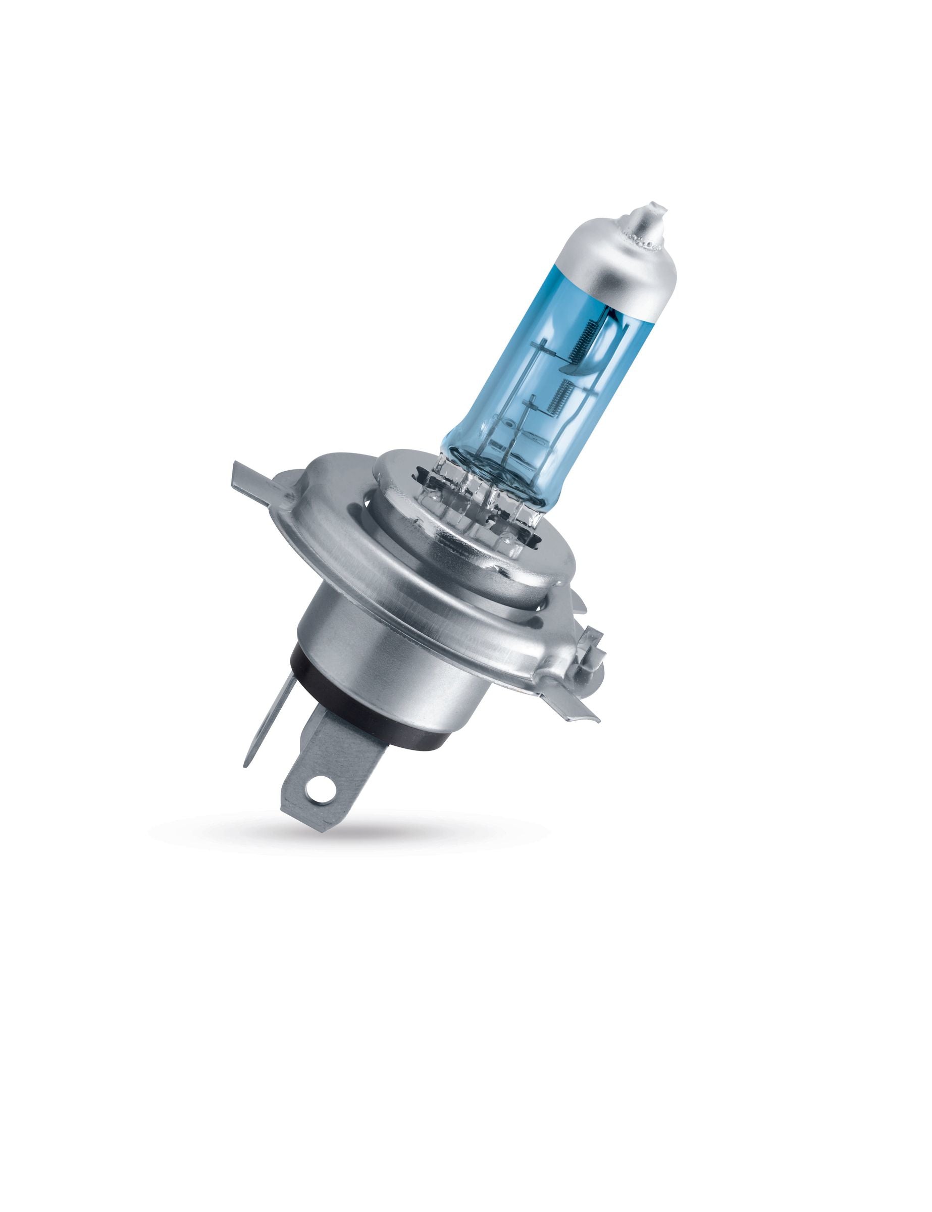 Philips Halogen-Leuchtmittel H4 (P43t-38) – Warmweiss 4200 K, 1560 lm, 55 W – WhiteVision ultra
