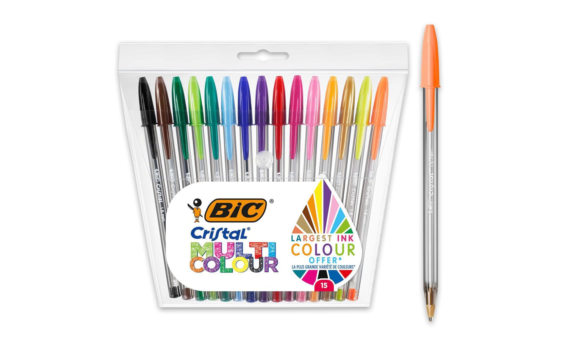 BIC Kugelschreiber – mehrfarbig – 15 Stk.