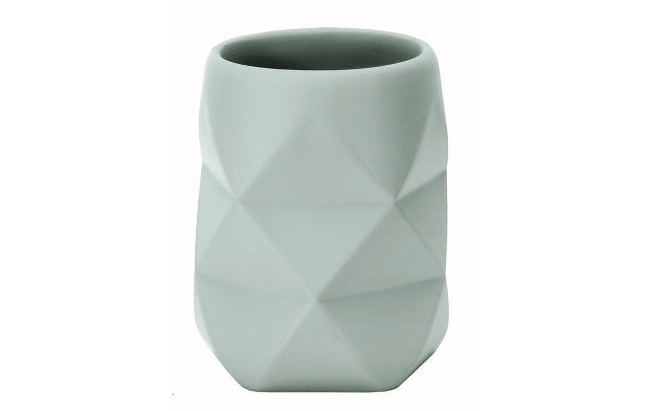 Kleine Wolke Zahnbürstenhalter Crackle – Polyresin, 8×10 cm, Opal
