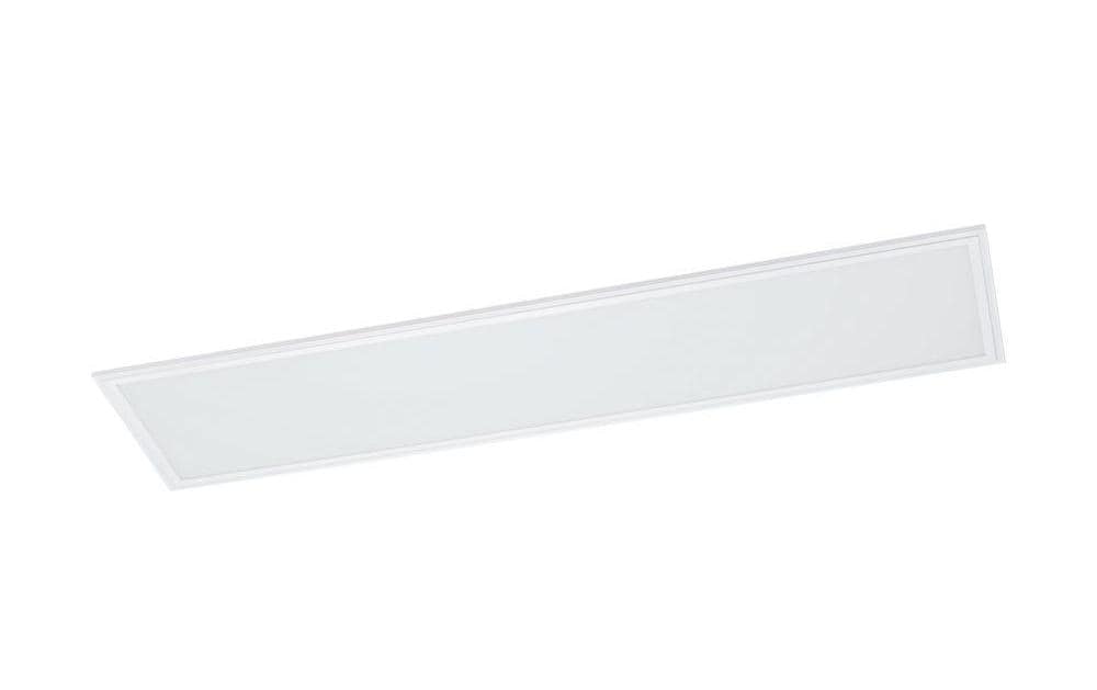 EGLO Deckenleuchte Salobrena 1 – 30,0 × 120,0 cm, 4700 lm, 40 W, 4000 K, weiss, inkl. Schweberahmen