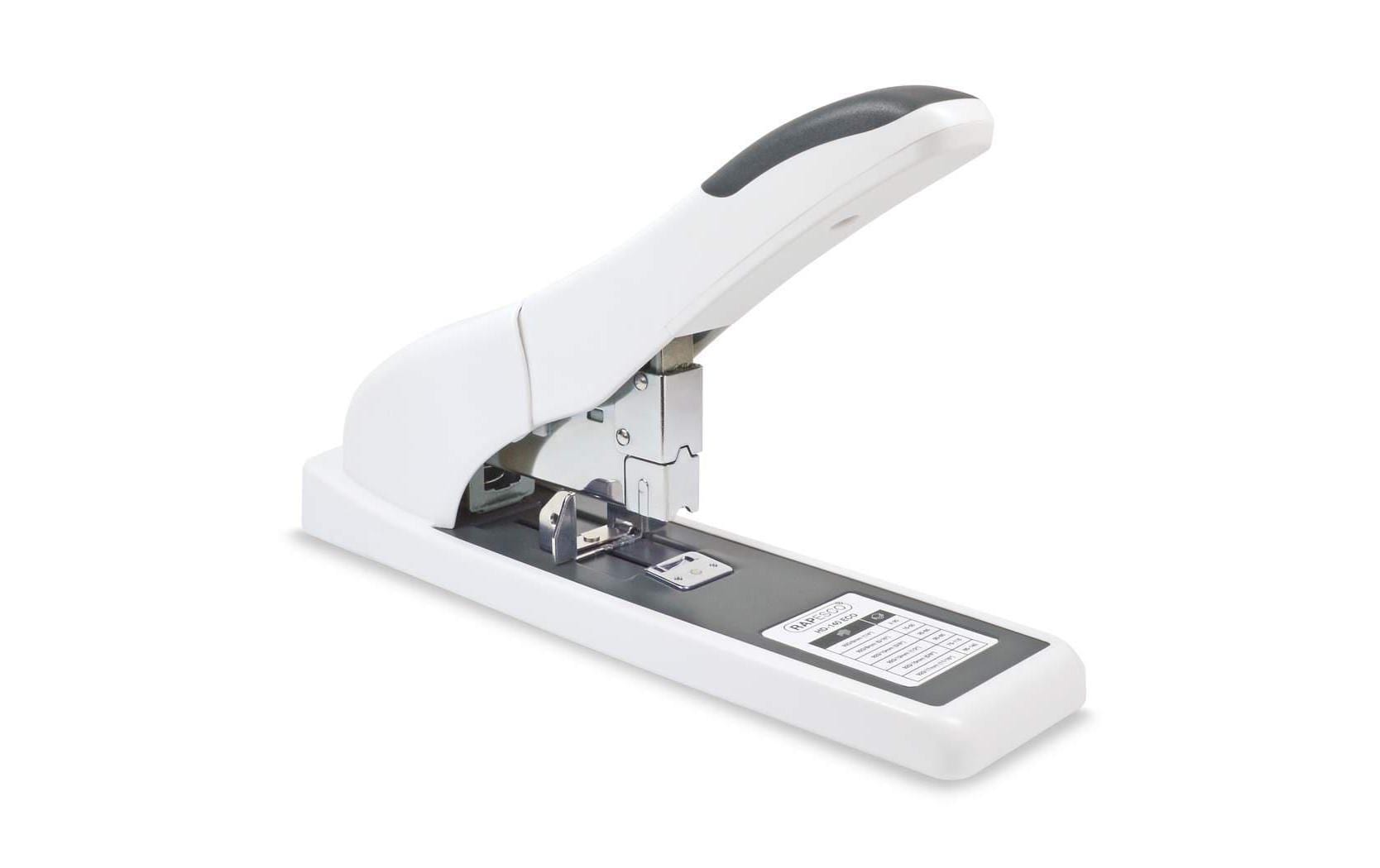 Rapesco ECO HD-140 Blockheftgerät – 140 Blatt, Flat Clinch, Weiss