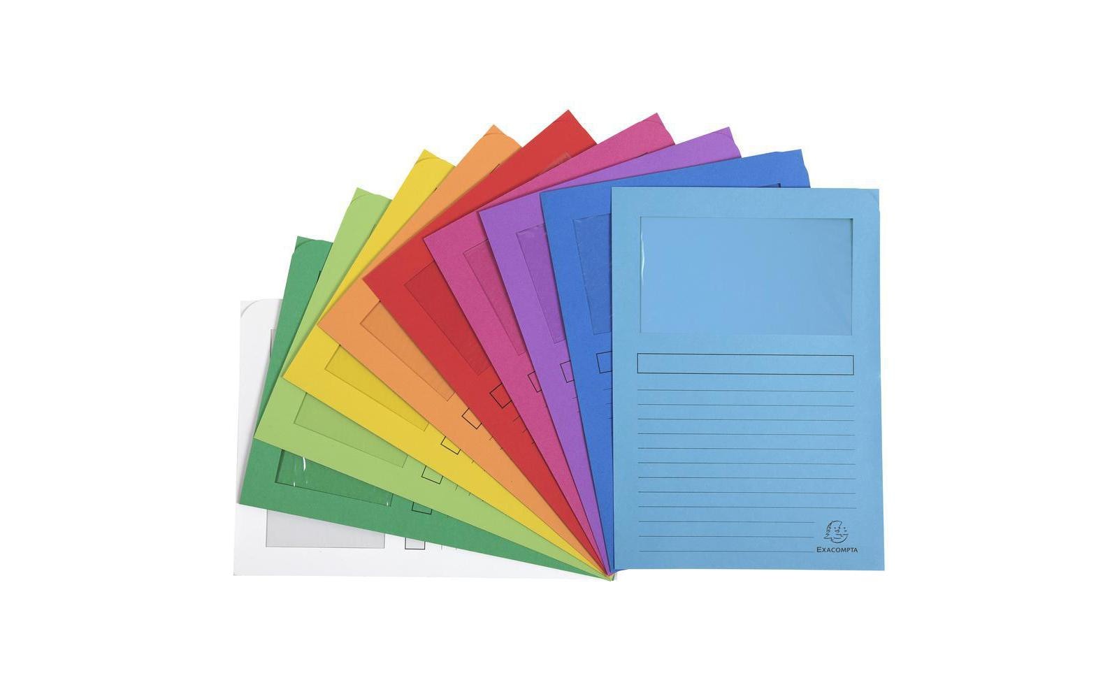 Exacompta Organisationsmappe FOREVER A4, mit Sichtfenster, 120 g/m², assortiert – 960 Stück