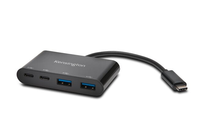 Kensington CH1000 USB-Hub – USB-C, 2× USB-A, 2× USB-C, für Windows/Mac/ChromeOS