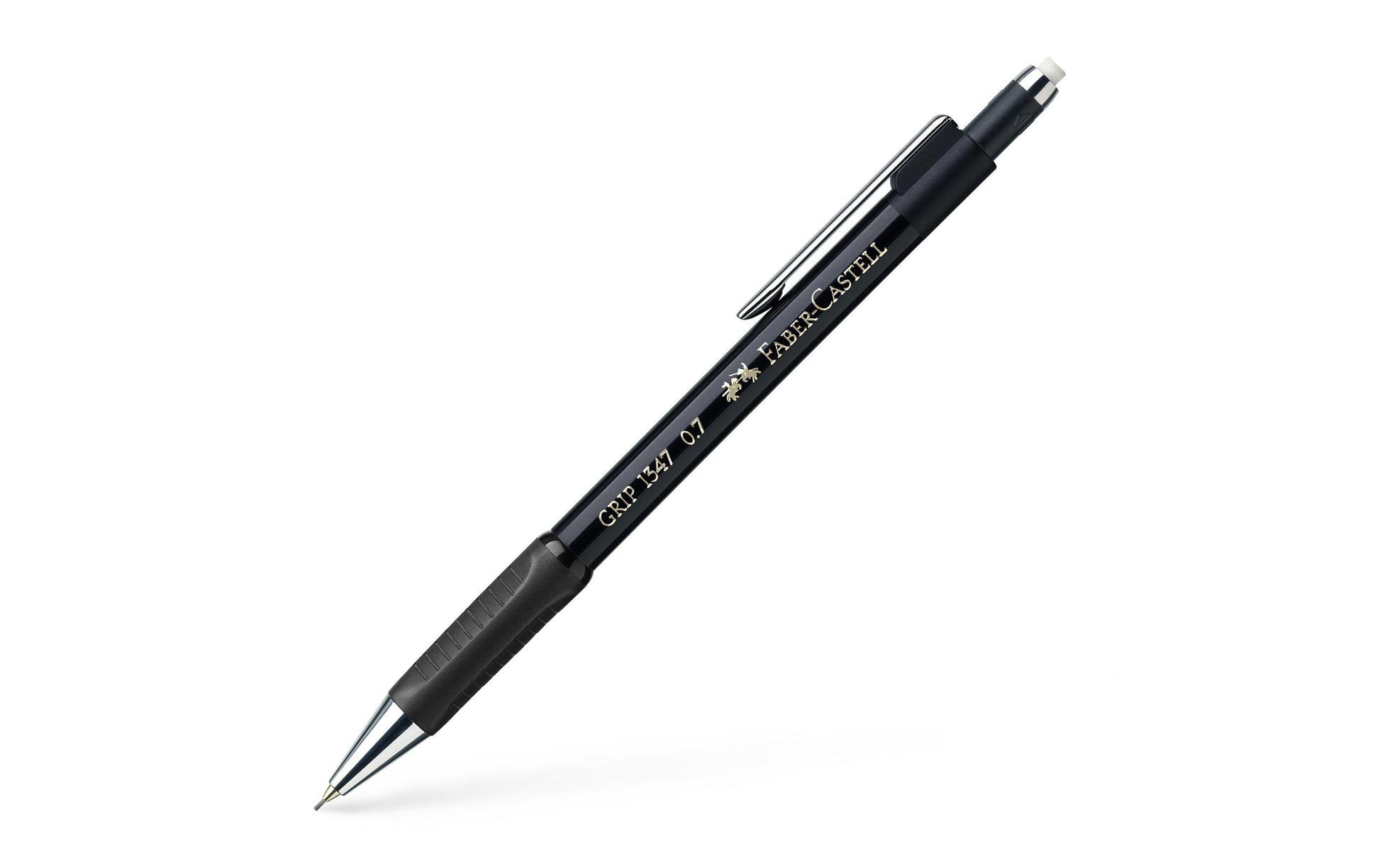 Faber-Castell Grip Druckbleistift – 0,7 mm, Schwarz