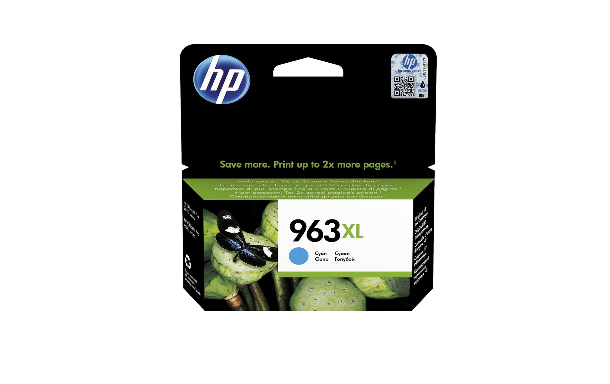 HP Tintenpatrone 963XL, cyan, 1'600 Seiten – für OfficeJet Pro