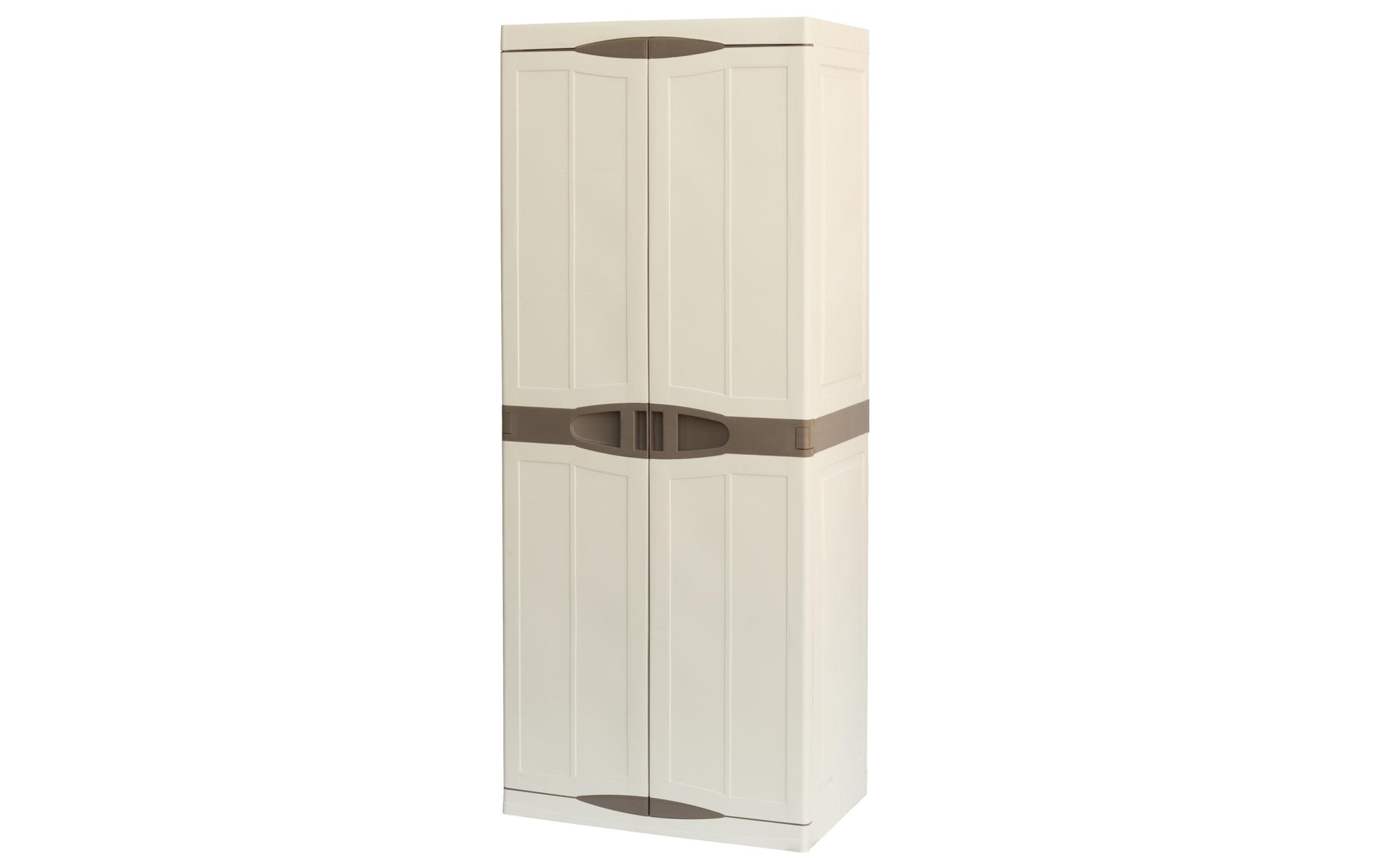 Art plast ArtPlast EVO70PST – Gartenschrank, 700 × 460 × 1800 mm, braun/beige, Kunststoff